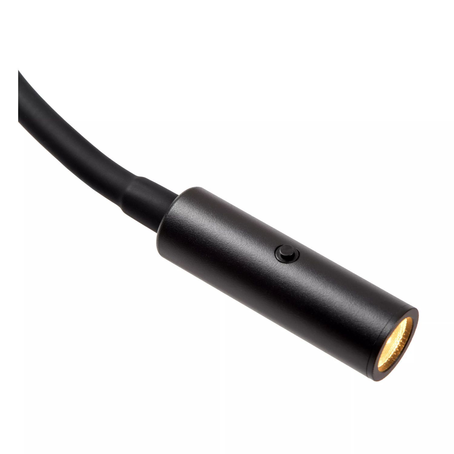Stehleuchte Stoff Metall Beige Schwarz Leselicht 165 cm Elektrisches Gerät, Mikrophon, Rauchrohr, Licht