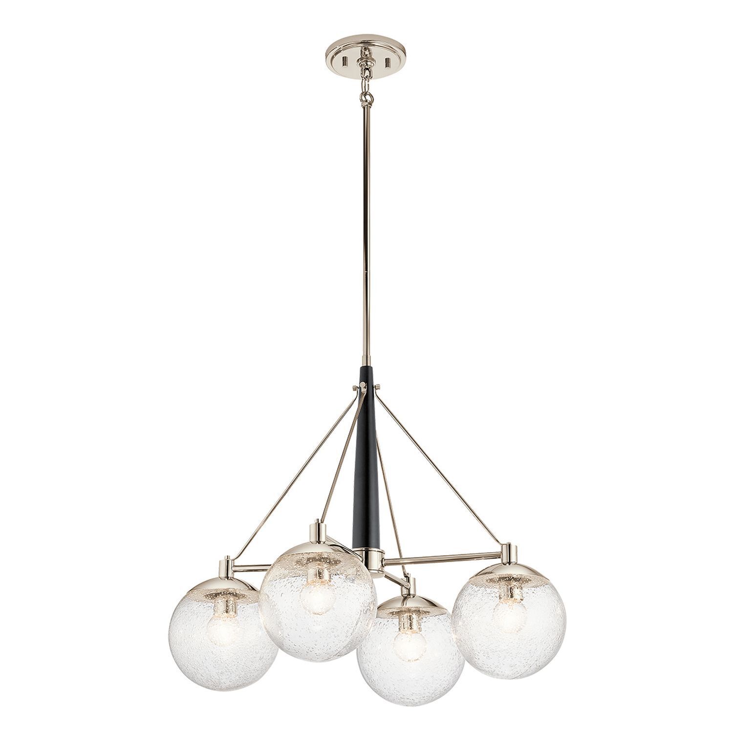 Pendelleuchte Glas Metall B: 70,3 cm Kugel Schirme LIETA