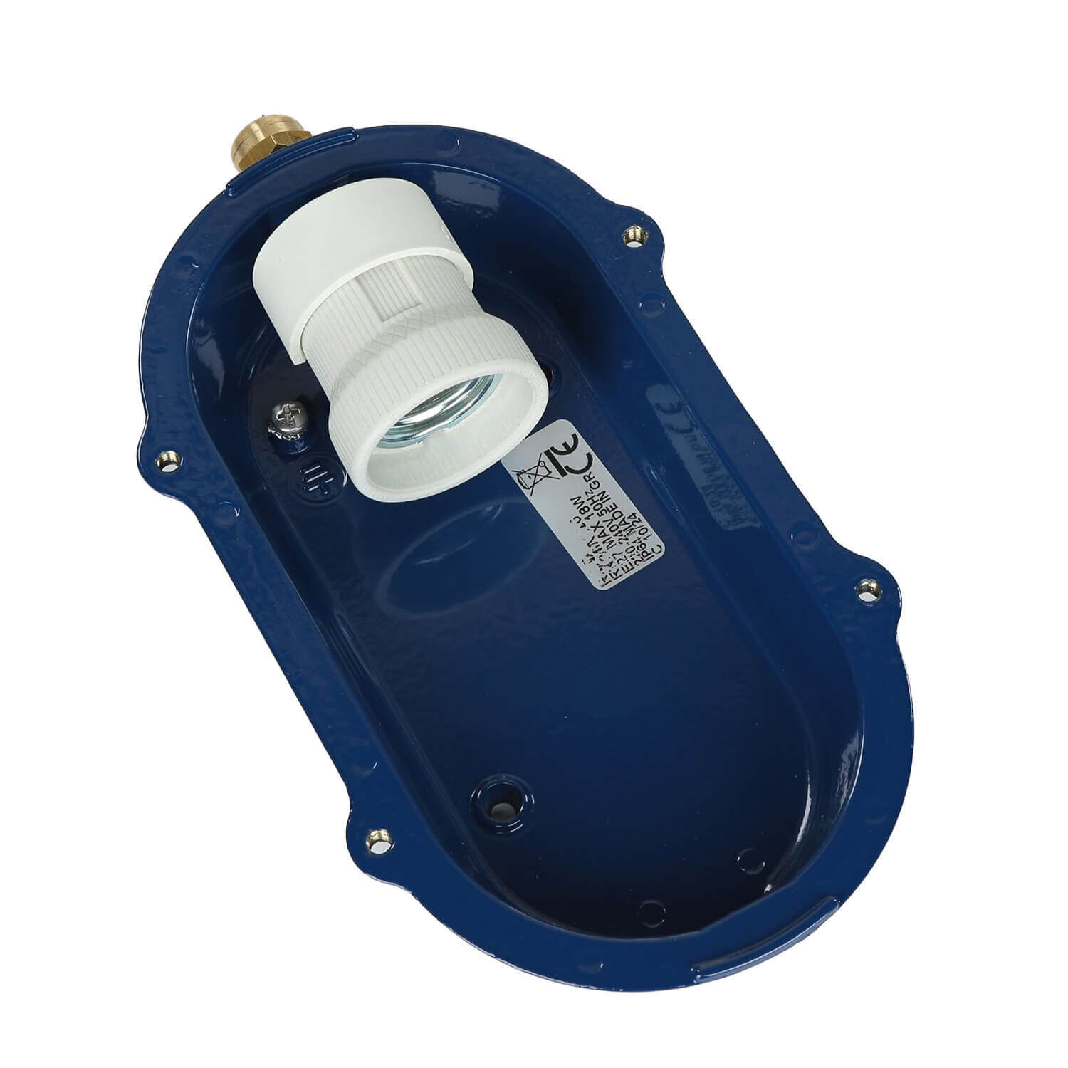 Strap- oder Halterung, Lichtkontakt, Gewindestutzen, PVC-Deckel, Schutzabdeckung