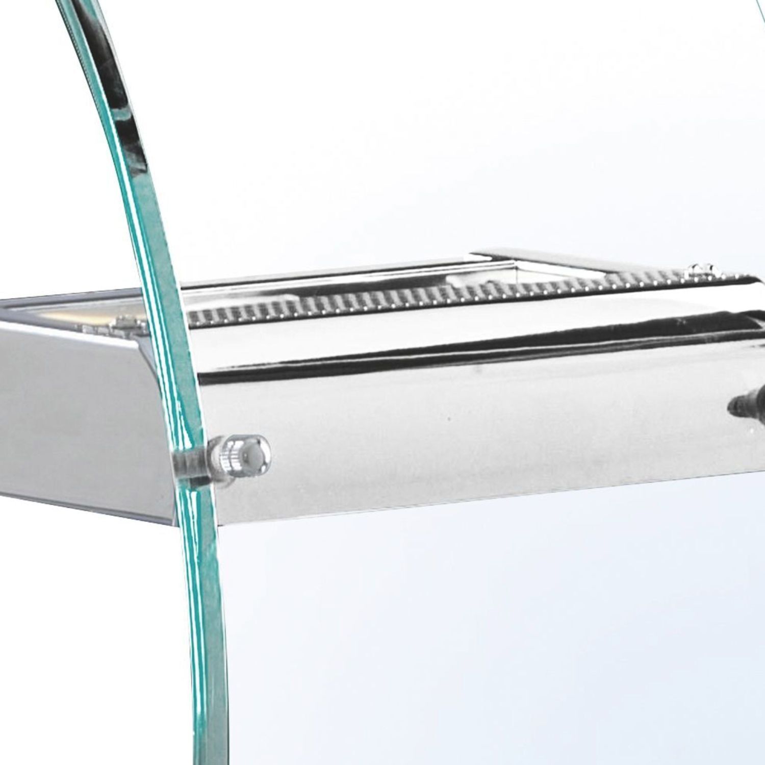 LED Wandleuchte Up Down Chrom Klar H: 29 cm Glas Metall LED Wandleuchte Up Down Chrom Klar H: 29 cm Glas Metall