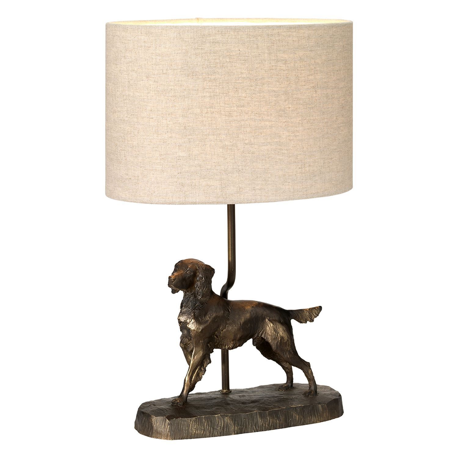 Lampe, Tischlampe, Hund, Haustier, Lampenschirm