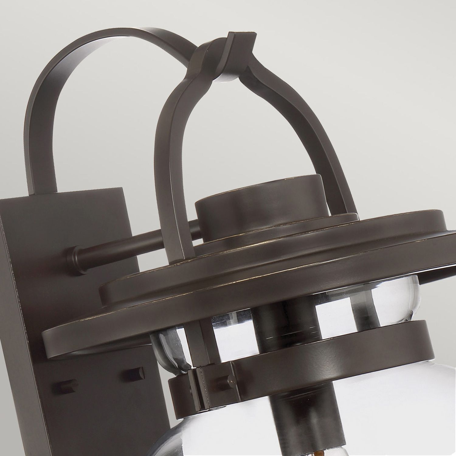 Wandleuchte außen Vintage E27 IP44 49,2 cm hoch in Bronze