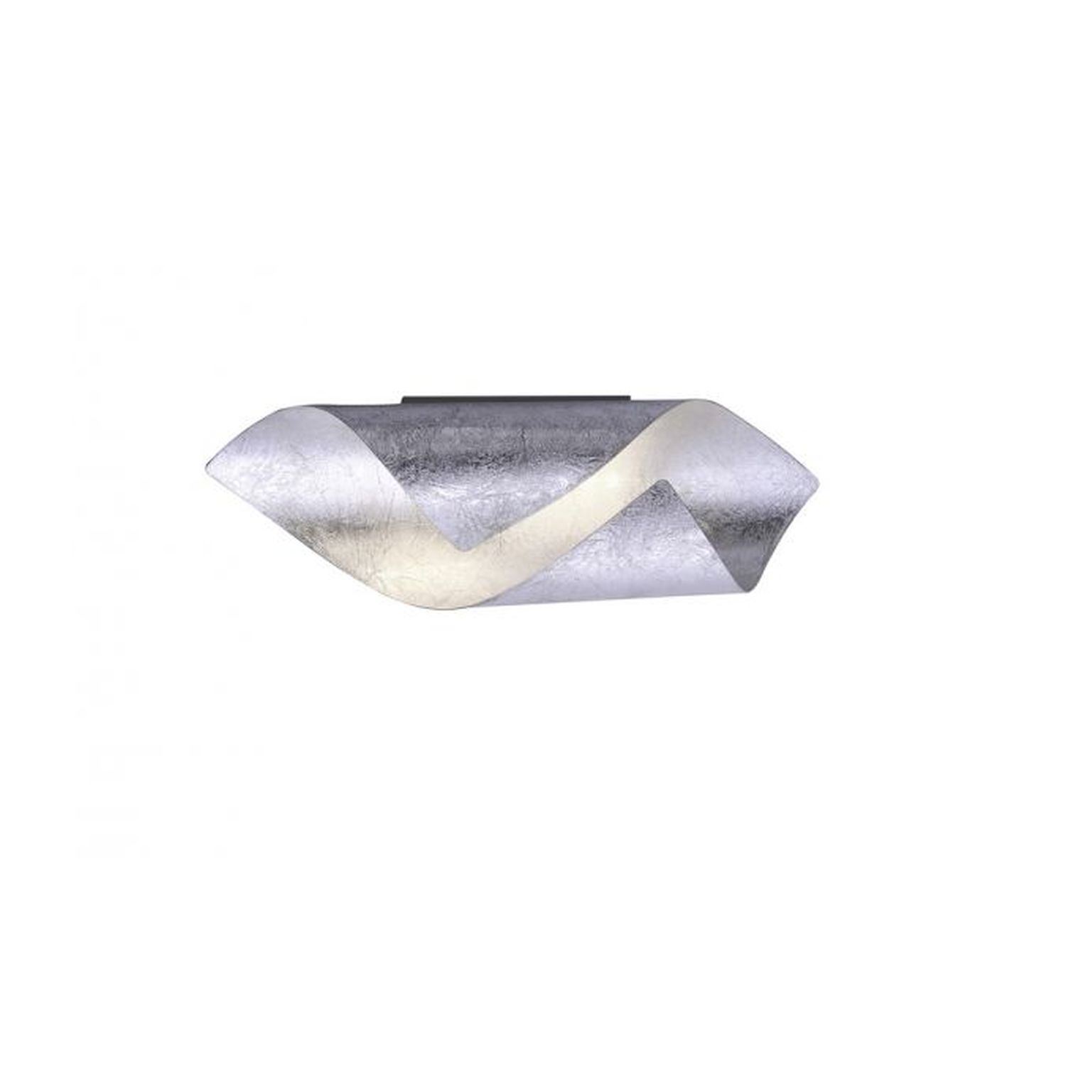 Elegante LED Wandleuchte Schalter 3000 K in Blattsilber