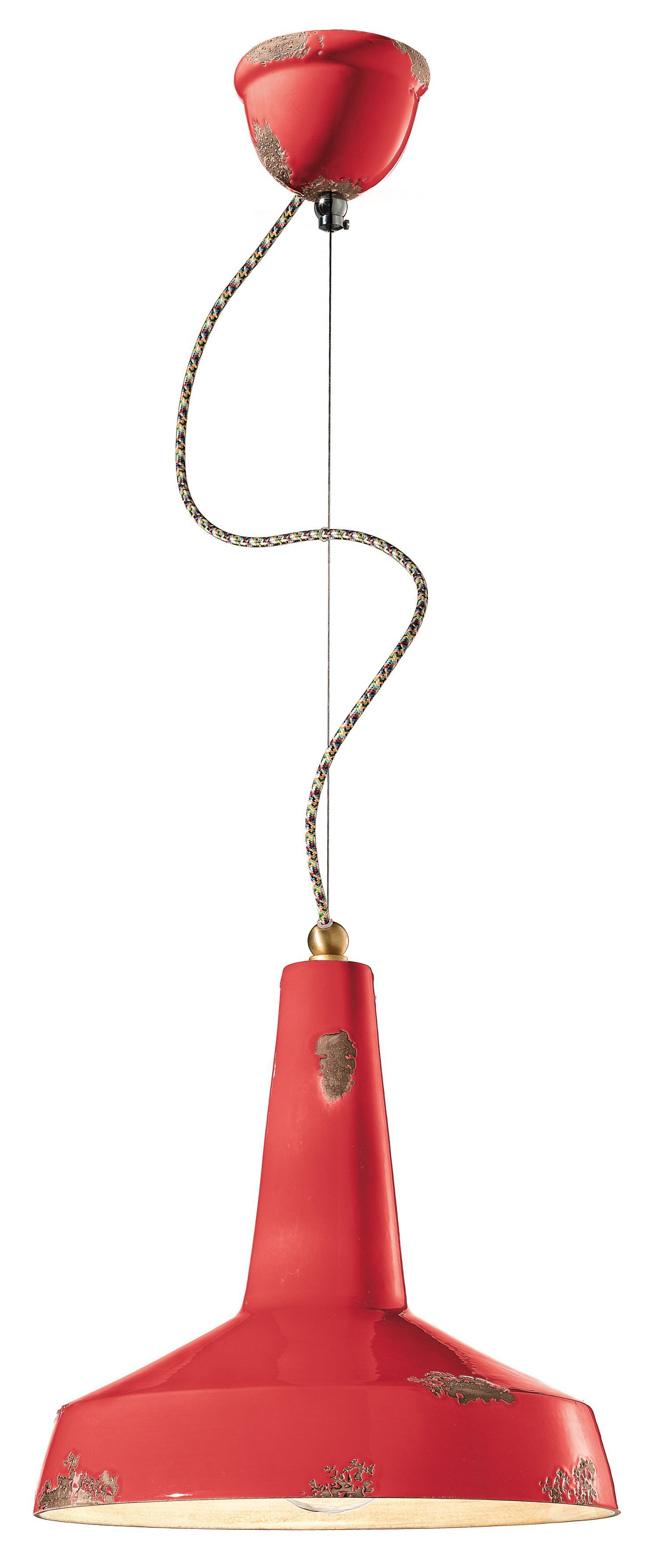 Hängelampe Keramik rund D: 35 cm H: max. 133 cm E27