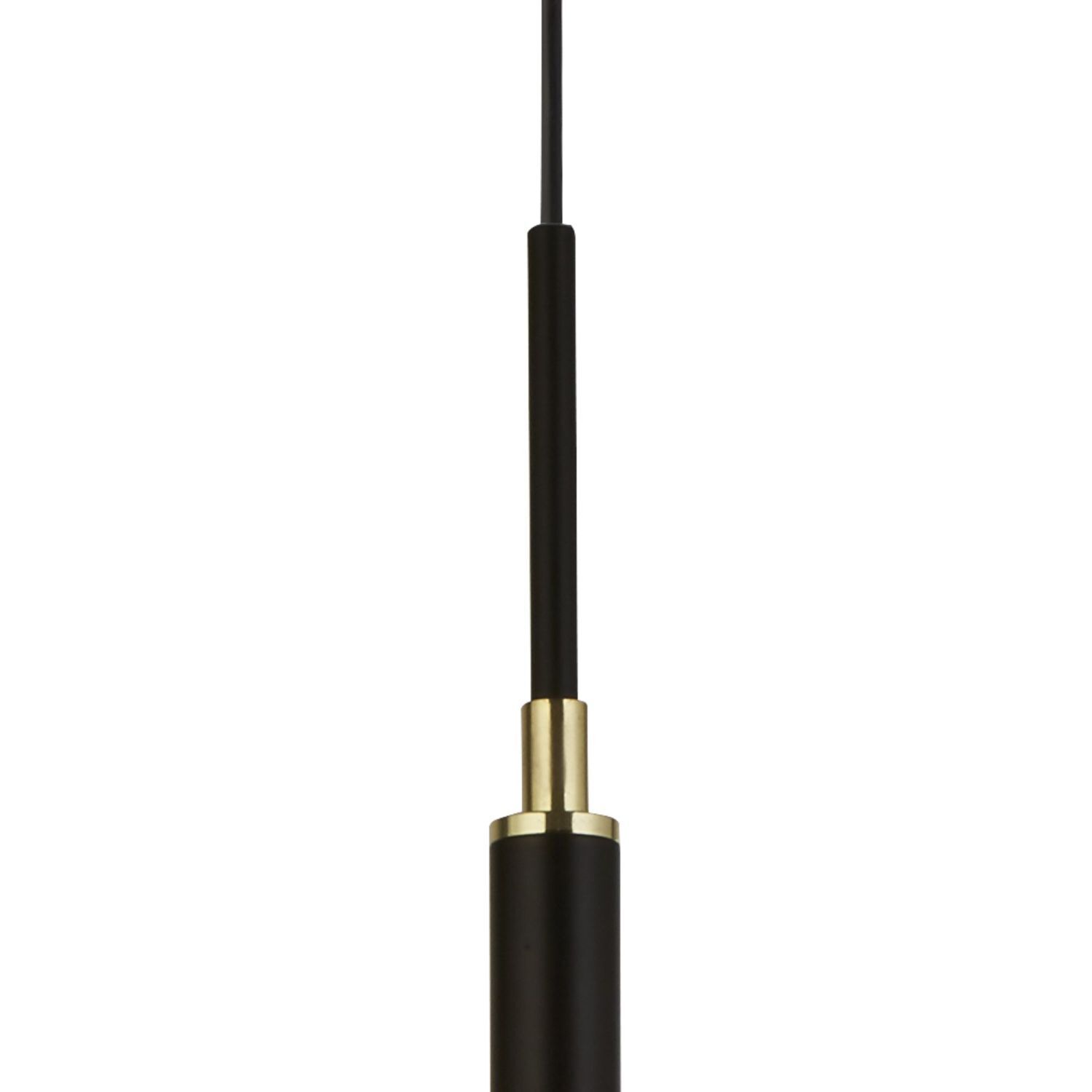 LED Hängeleuchte Schwarz Gold 2700 K rund Ø 40 cm Metall