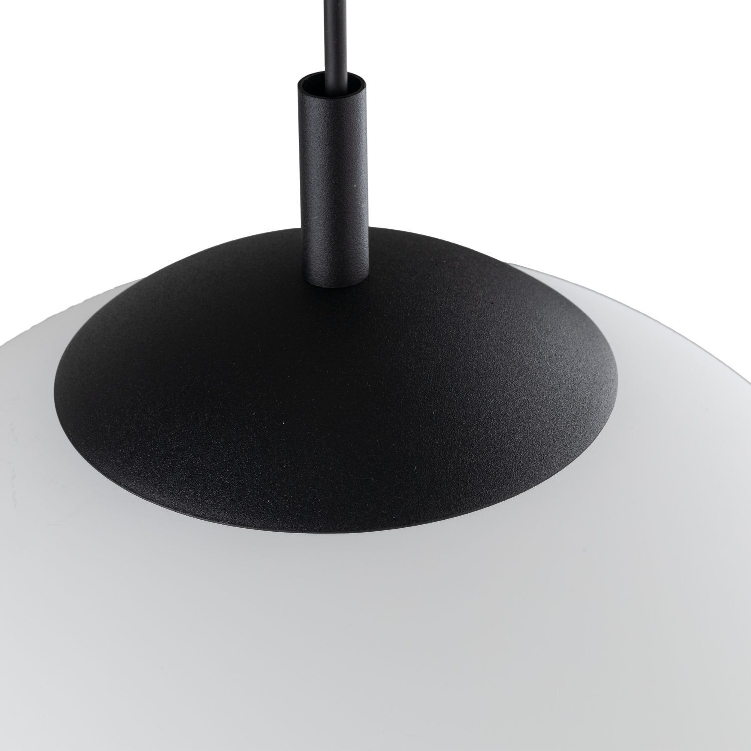 Hängelampe Glas Metall E27 Ø 30 cm rund Kugelschirm Lampe, Beleuchtung