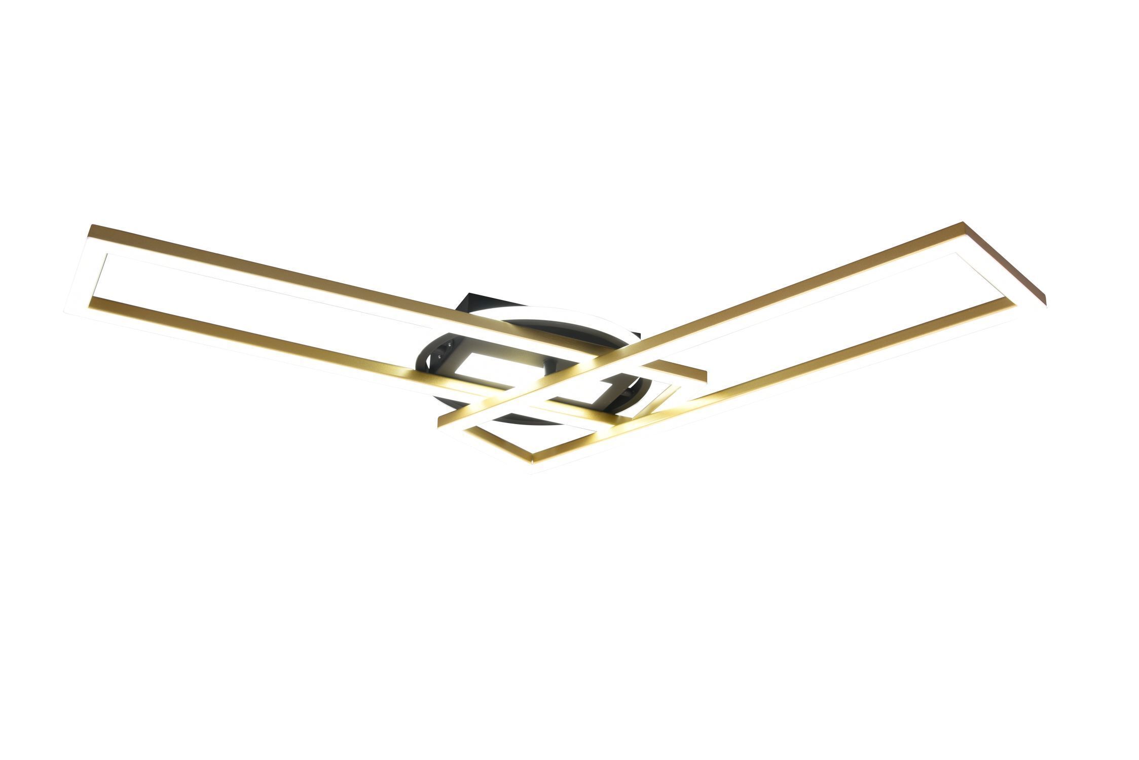 LED Deckenlampe in Messing Dimmer Fernbedienung 30 W Gerät, Deckenventilator, Elektrisches Gerät