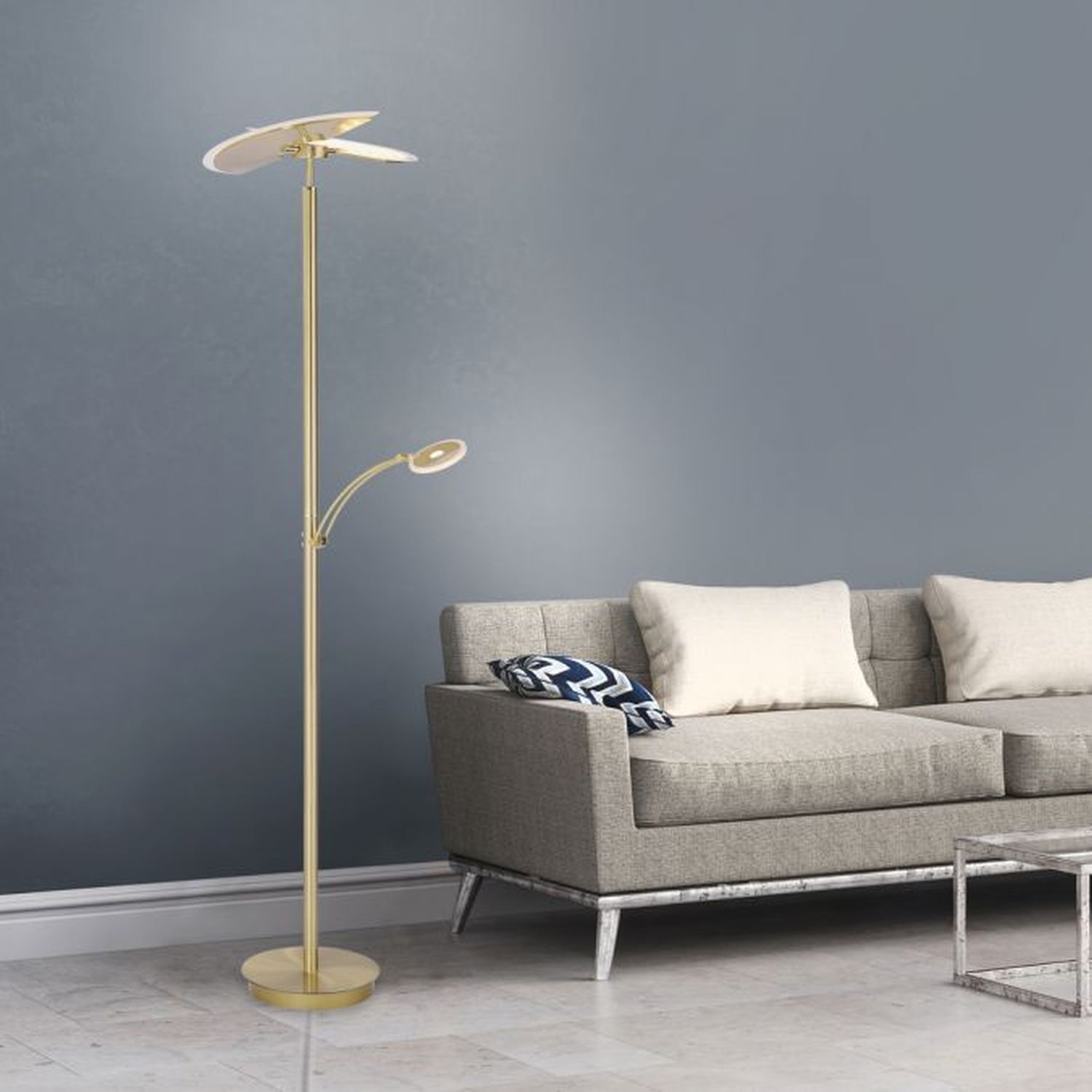 Lampe, Stehlampe, Couch, Mobiliar