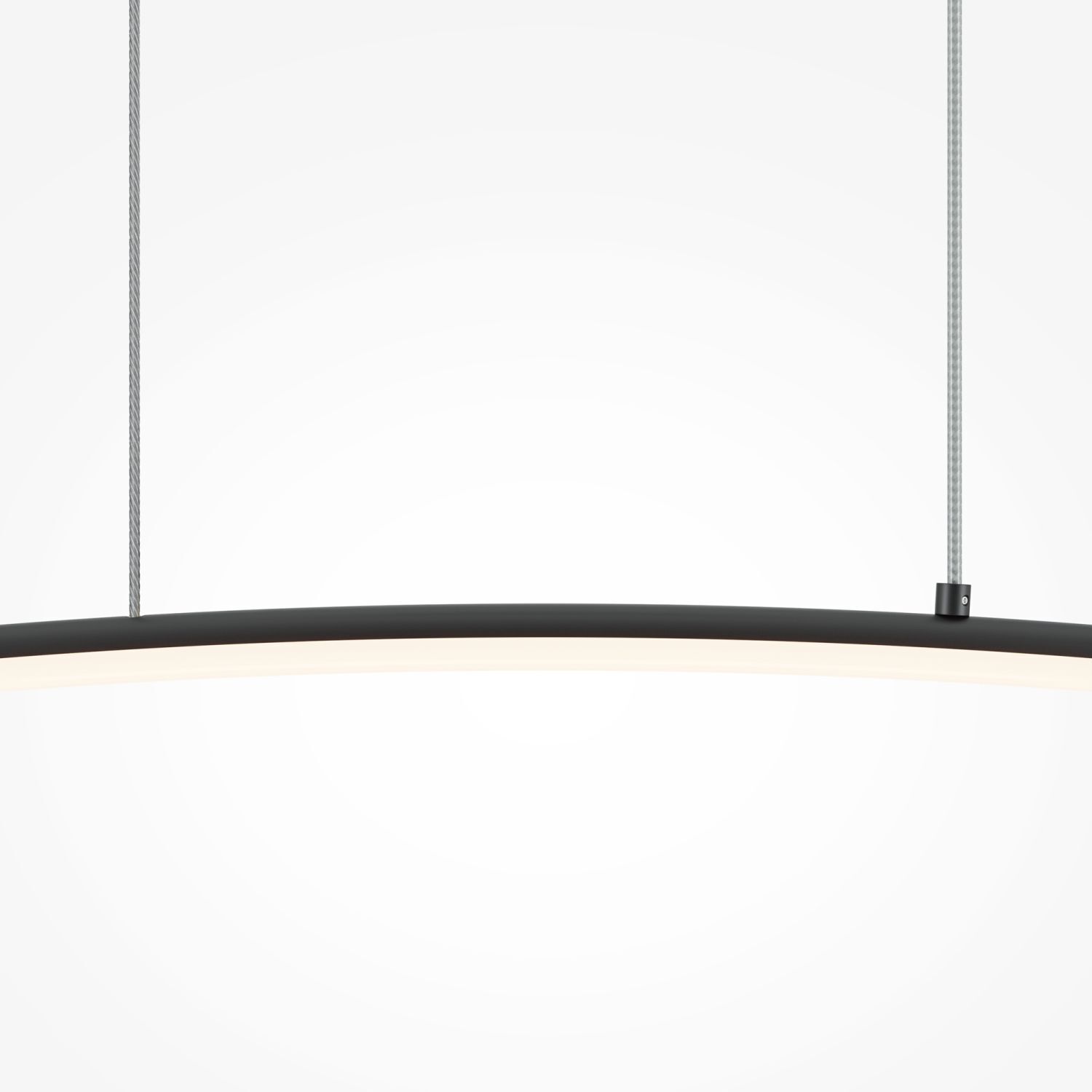 LED Hängeleuchte Metall H: max. 305,7 cm Schwarz 800 lm