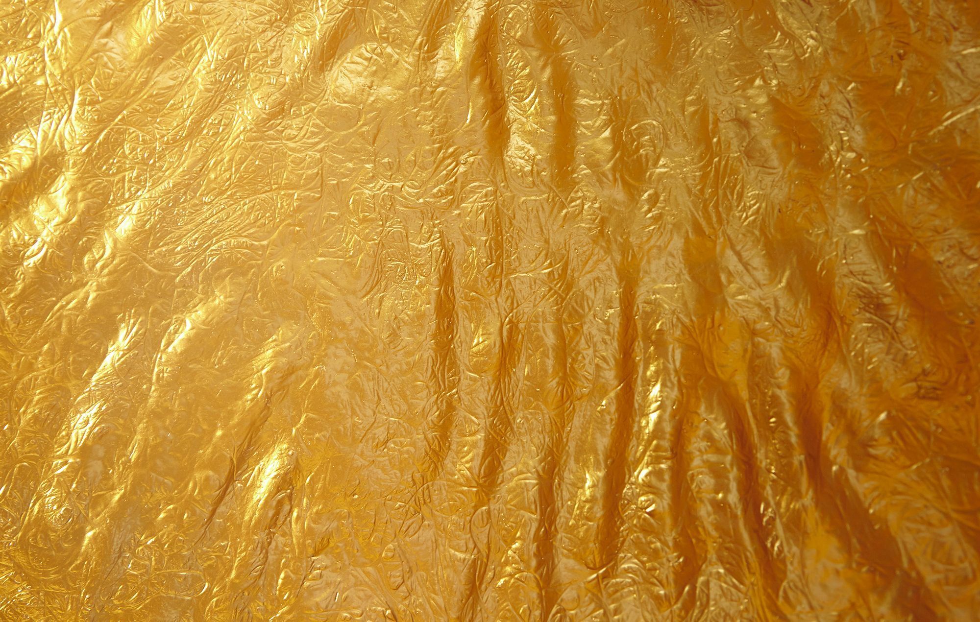 Pendelleuchte Ø50cm rund Modern Design Gold schwarz Aluminium, Textur