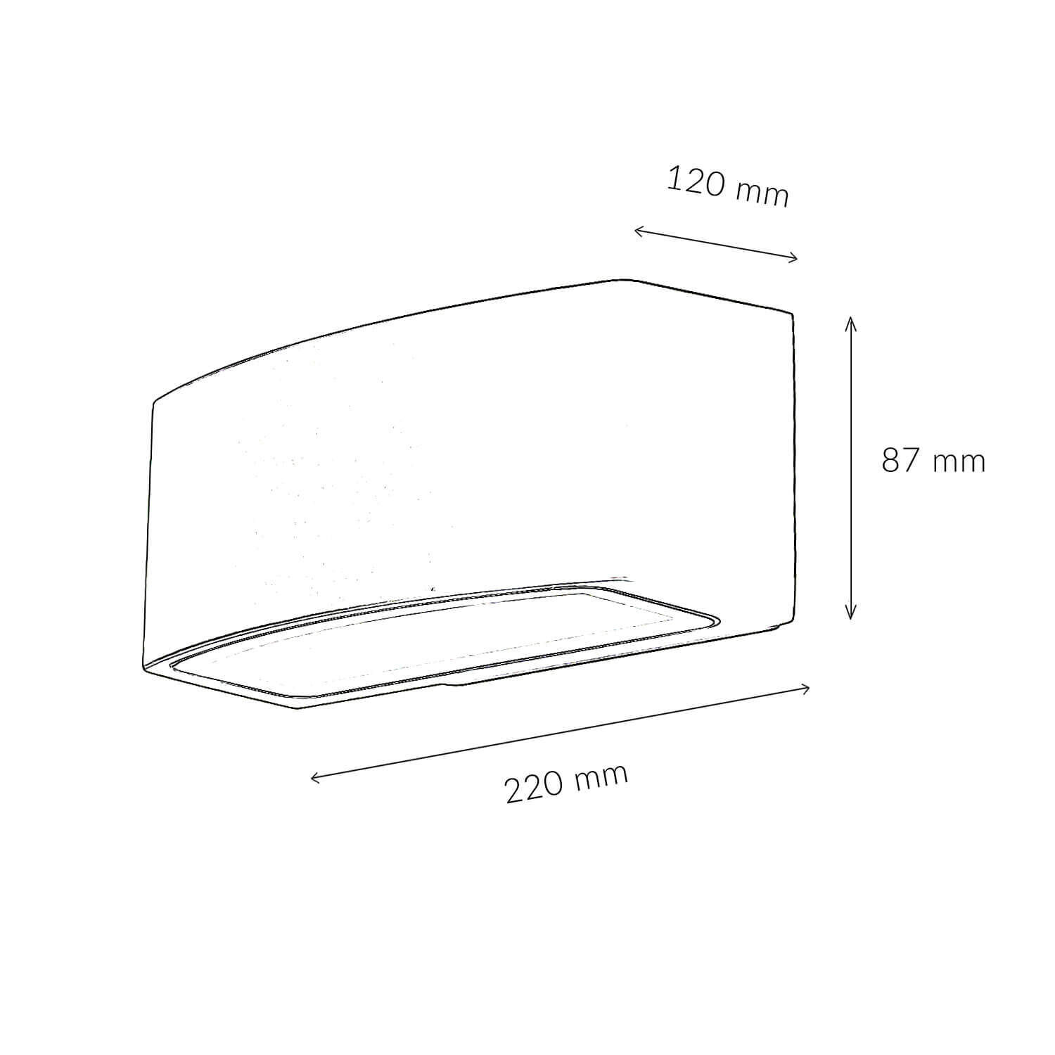 Halbrunde Außen Wandleuchte Modern in Anthrazit Diagramm, Handlung, Plan