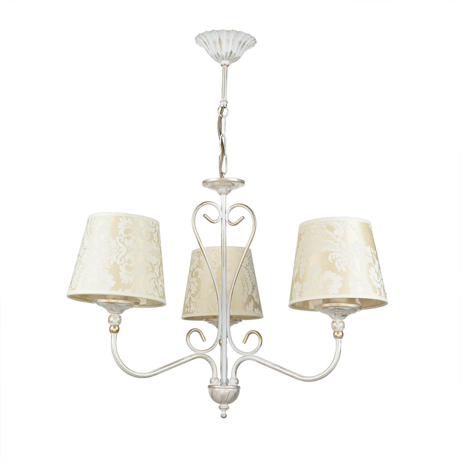 Kronleuchter GANARA in Shabby Gold Barock Motiv Leuchter, Lampe