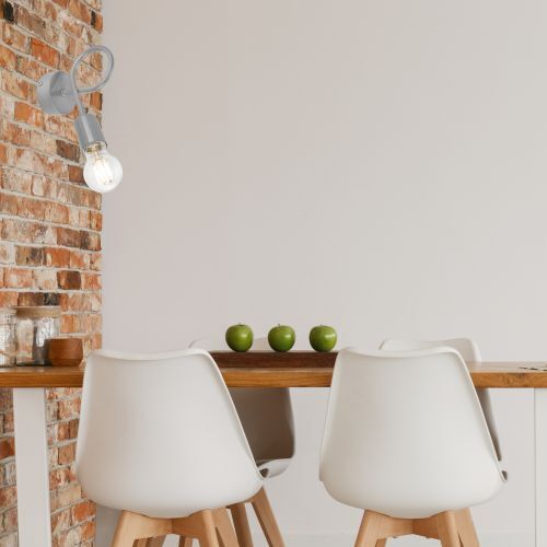 Moderne Wandlampe Grau Metall MADALYNN Lampe
