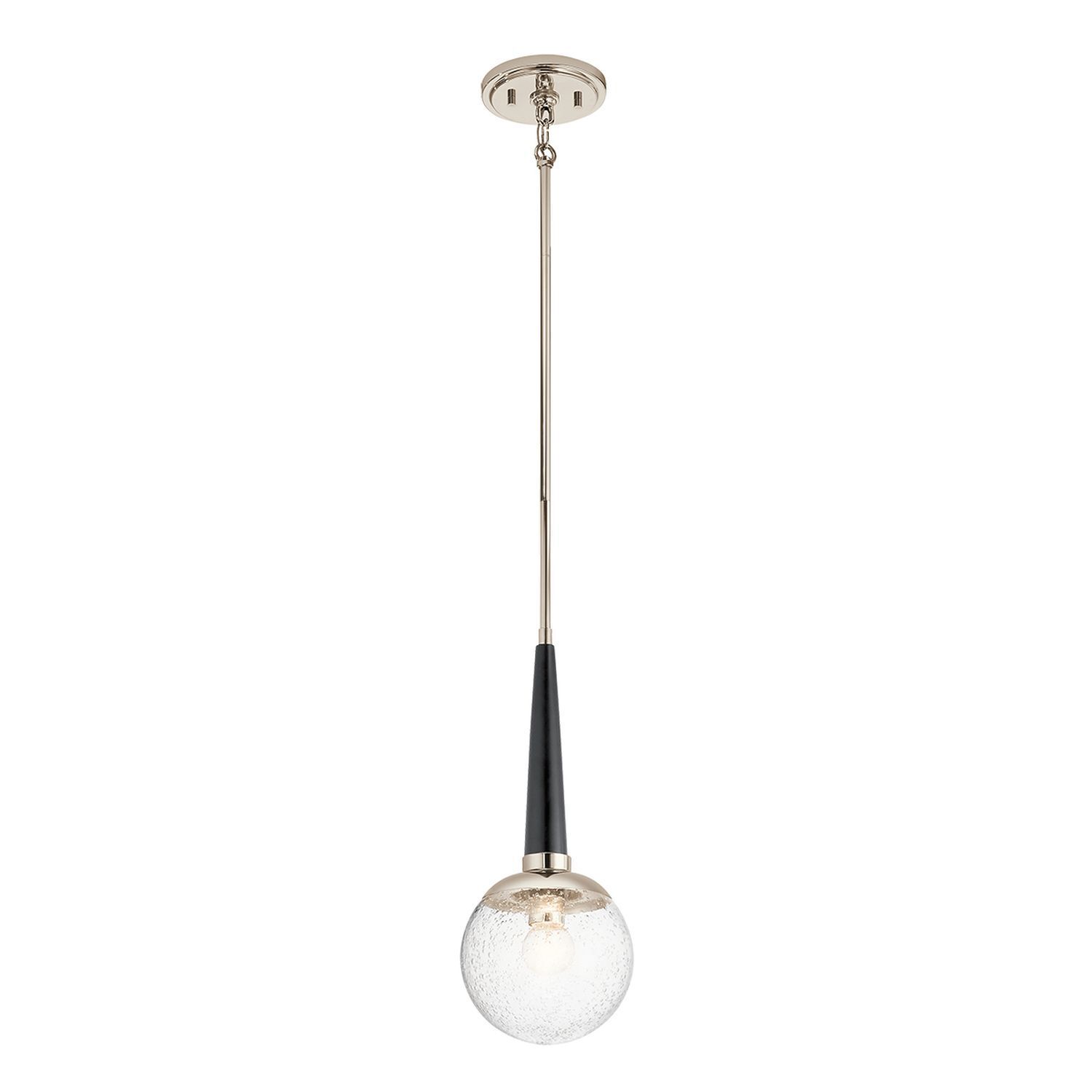 Pendelleuchte rund D: 19,5 cm E27 Kugelschirm Regenglas