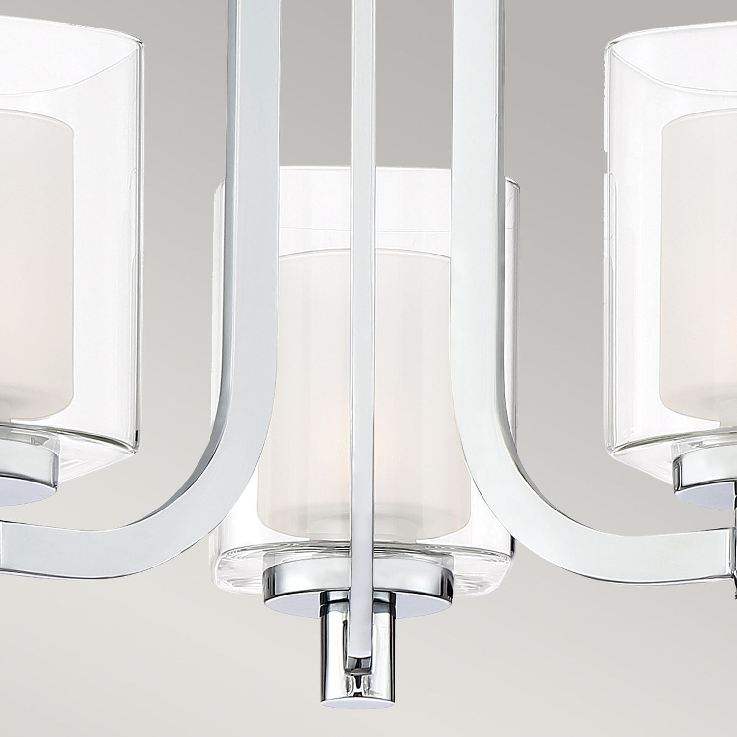 LED Wandlampe Badezimmer Metall Glas B: 53,3 cm IP44 3000 K
