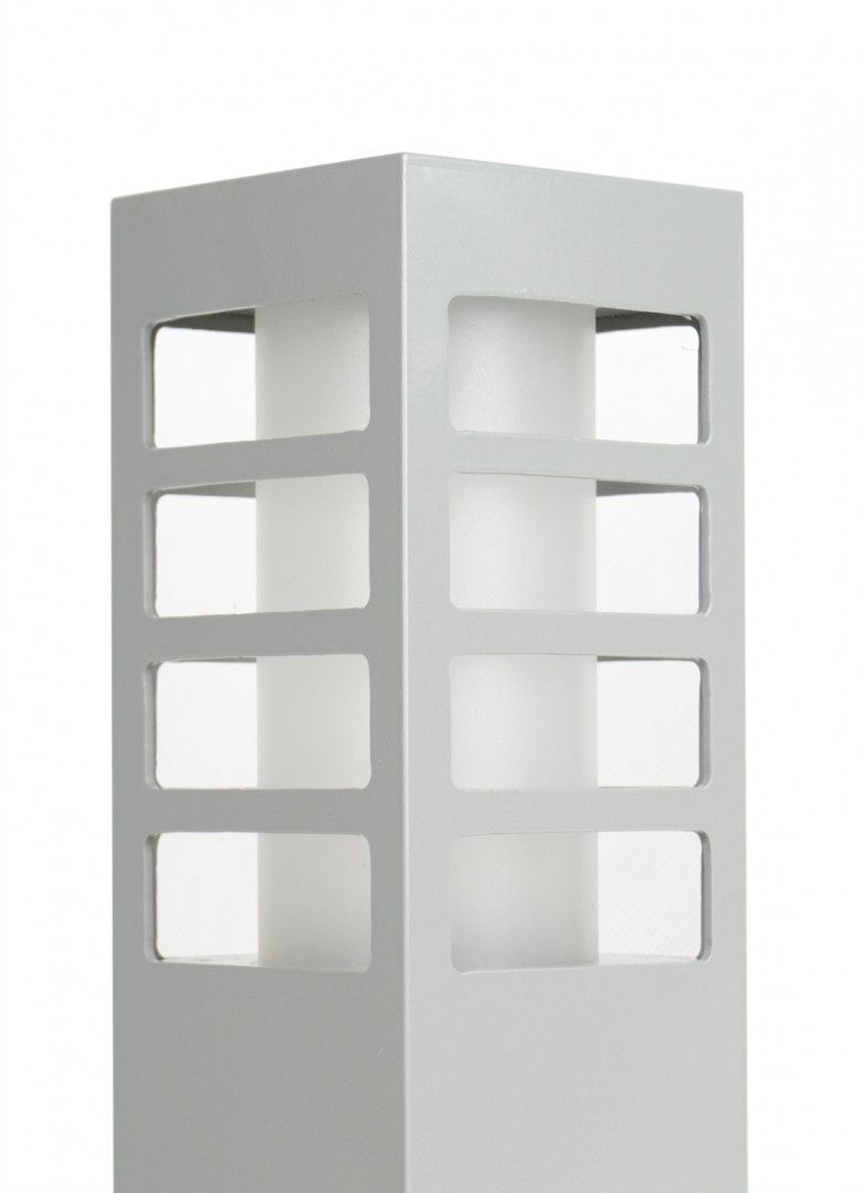 Wandlampe in Silber H:25cm klein eckig E27