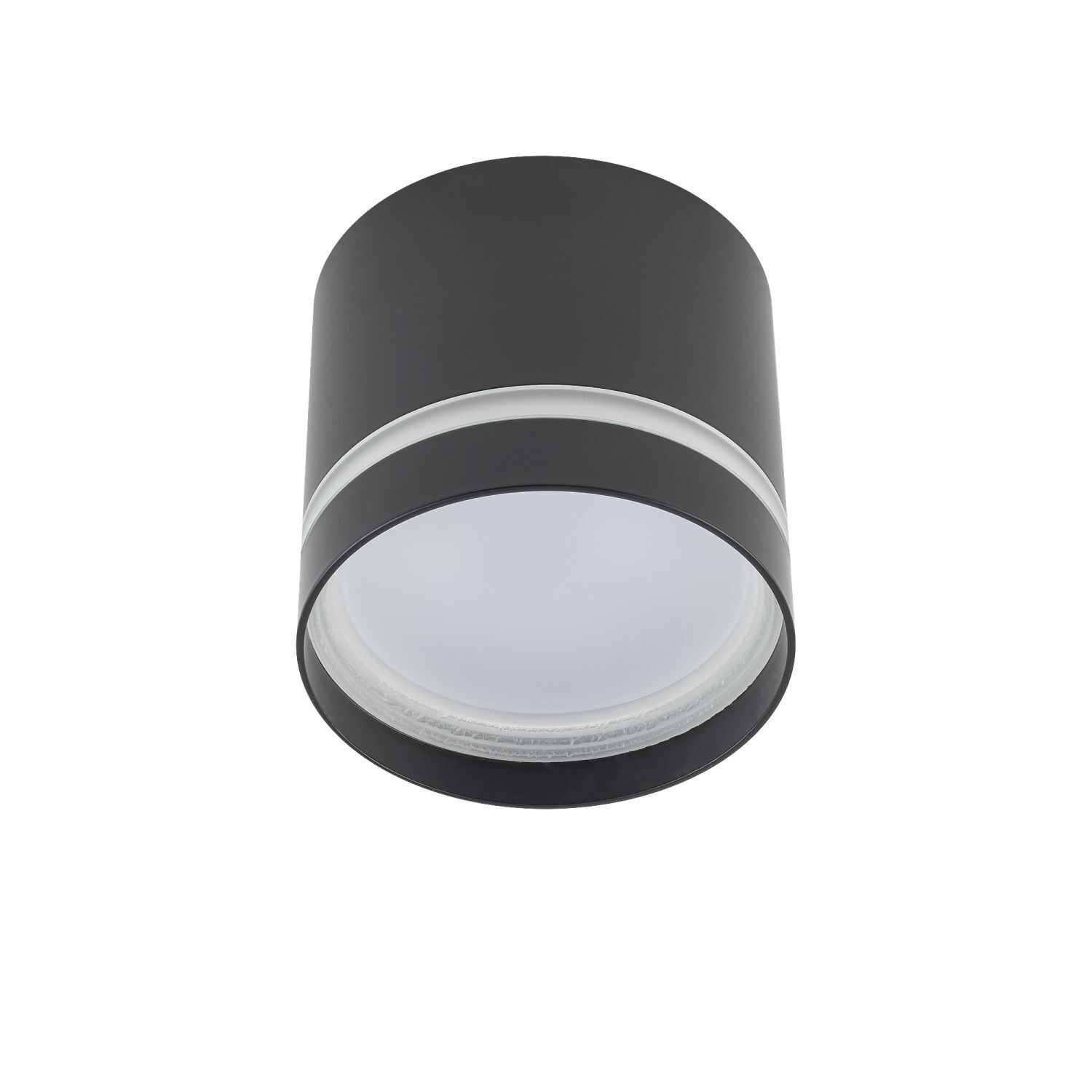 Spot Decke Schwarz GX53 Ø 8,5 cm rund H: 8,3 cm klein Metall