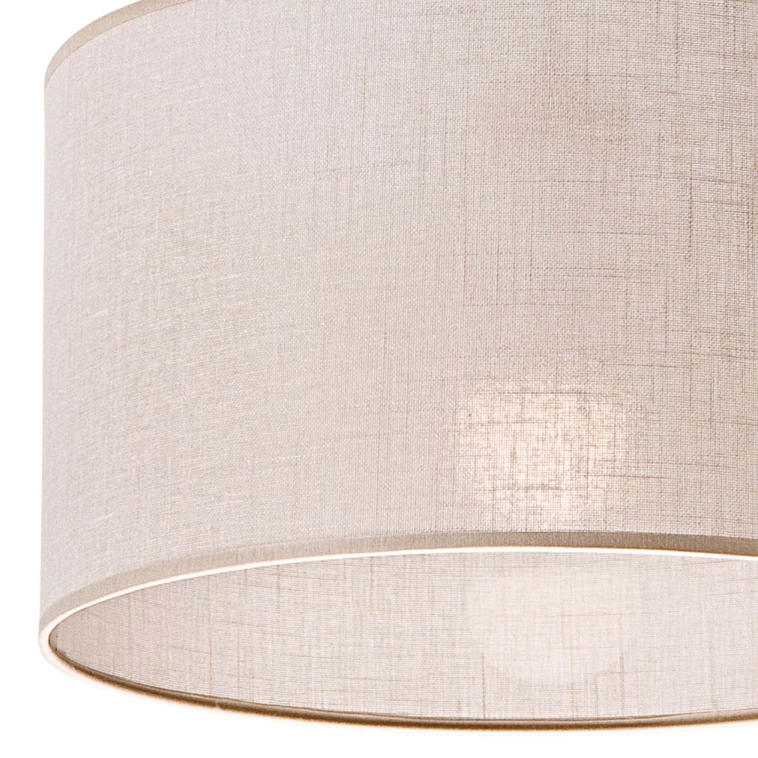 Hängeleuchte Stoffschirm Ø 35 cm Beige verstellbar E27
