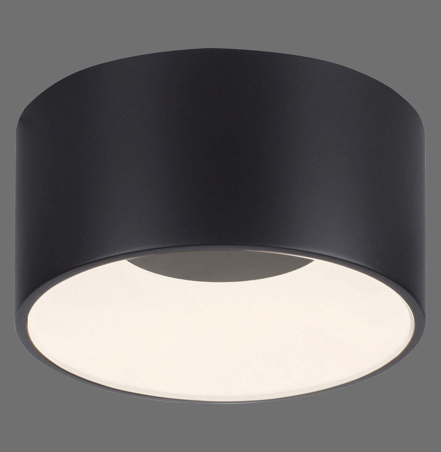 Runde LED Deckenlampe Schwarz Ø16 cm 1500 lm dimmbar