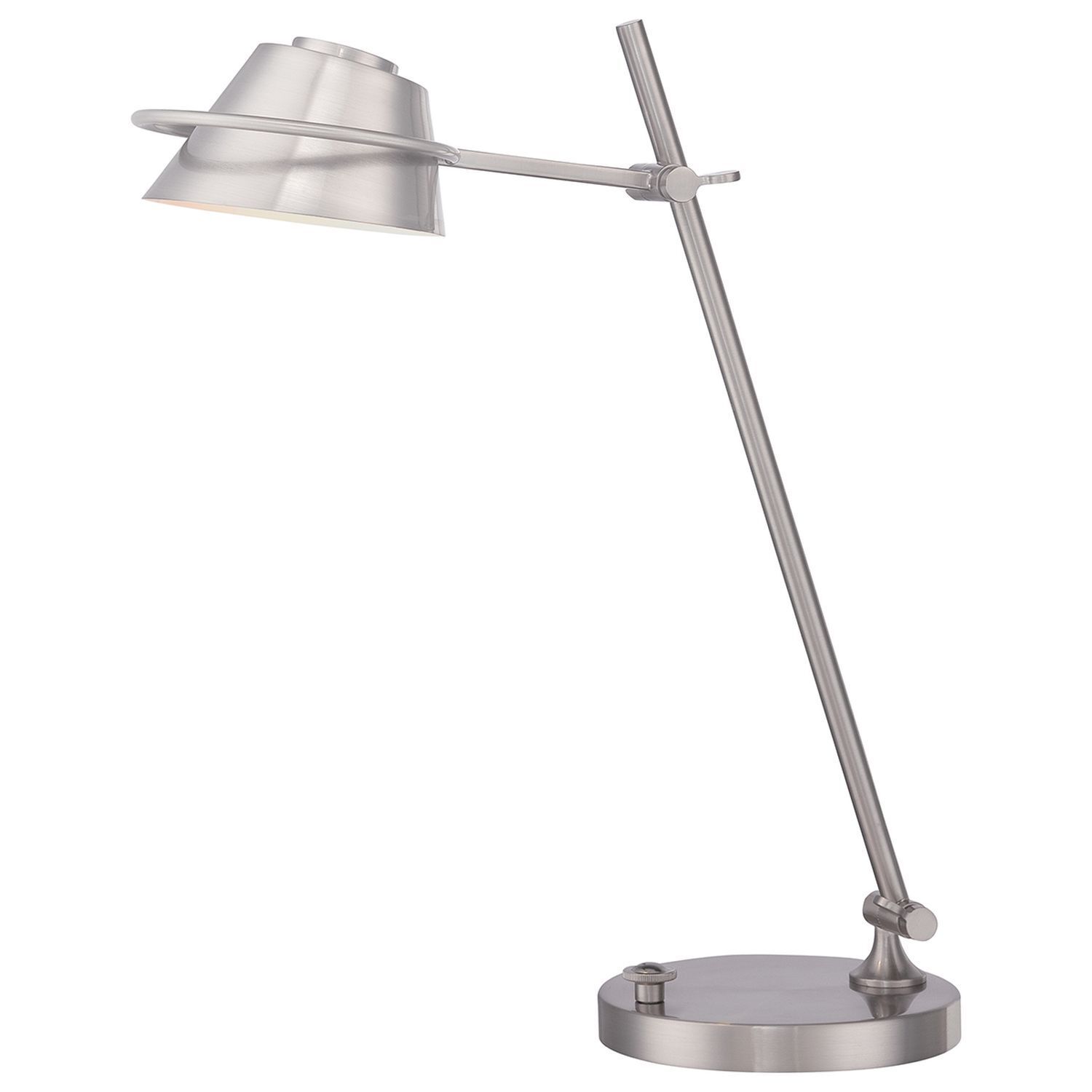 LED Schreibtischlampe dimmbar Metall in Nickel 51 cm