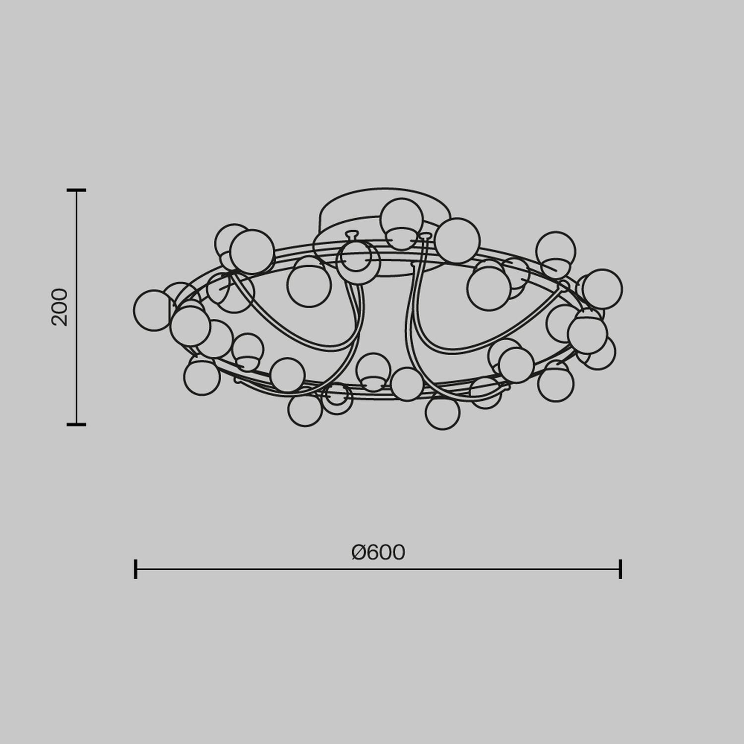 LED Deckenleuchte Edelstahl Ø 60 cm in Gold Weiß Modern Leuchter, Lampe