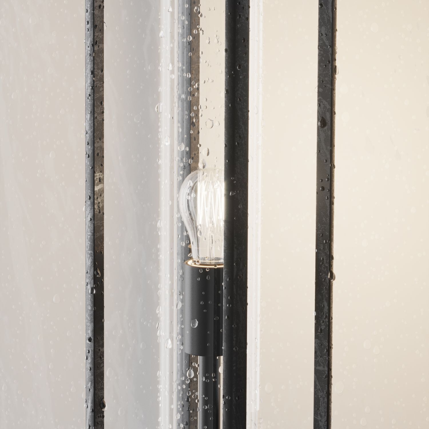 Pollerleuchte Aluminium 50 cm hoch IP54 Graphit E27 Licht