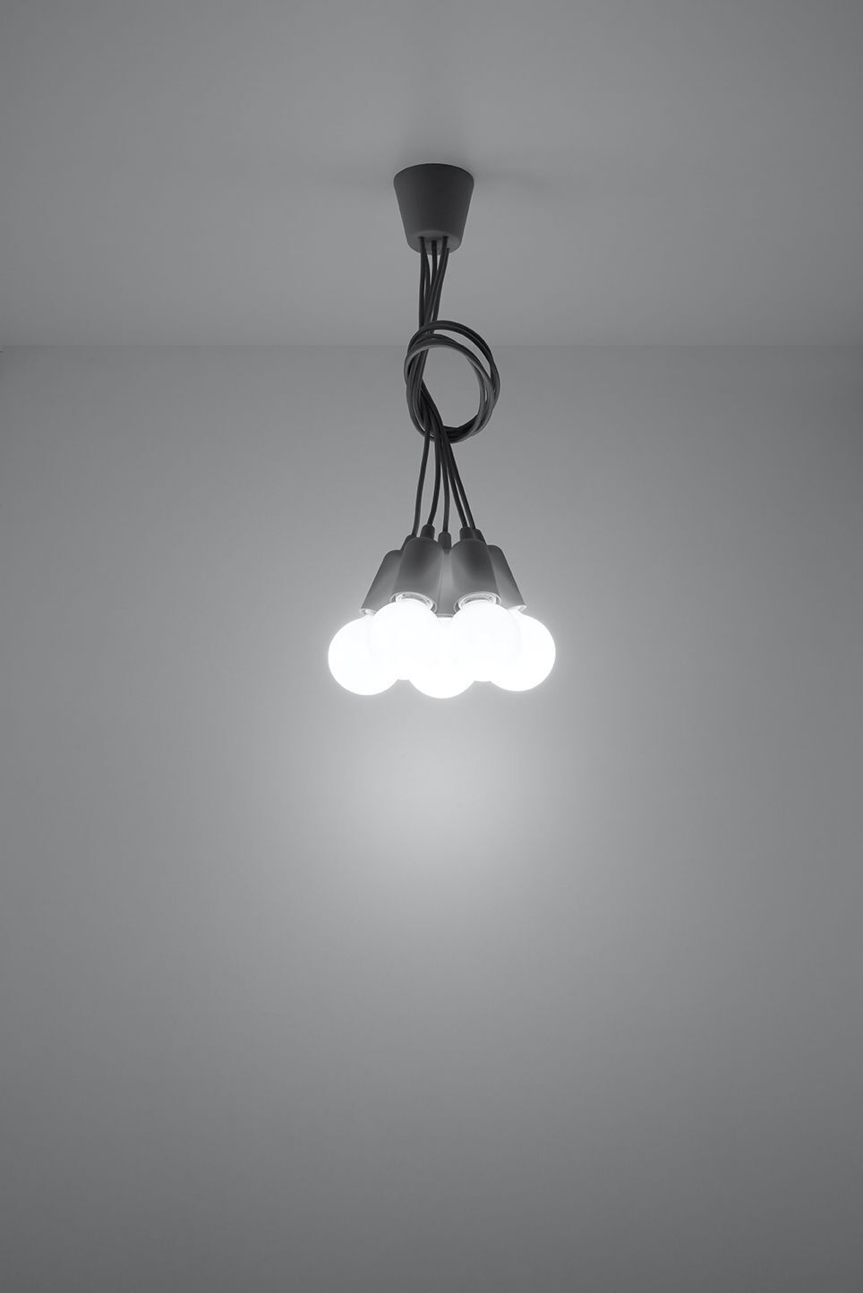 Retro Hängelampe Grün verstellbar bis 90cm für E27