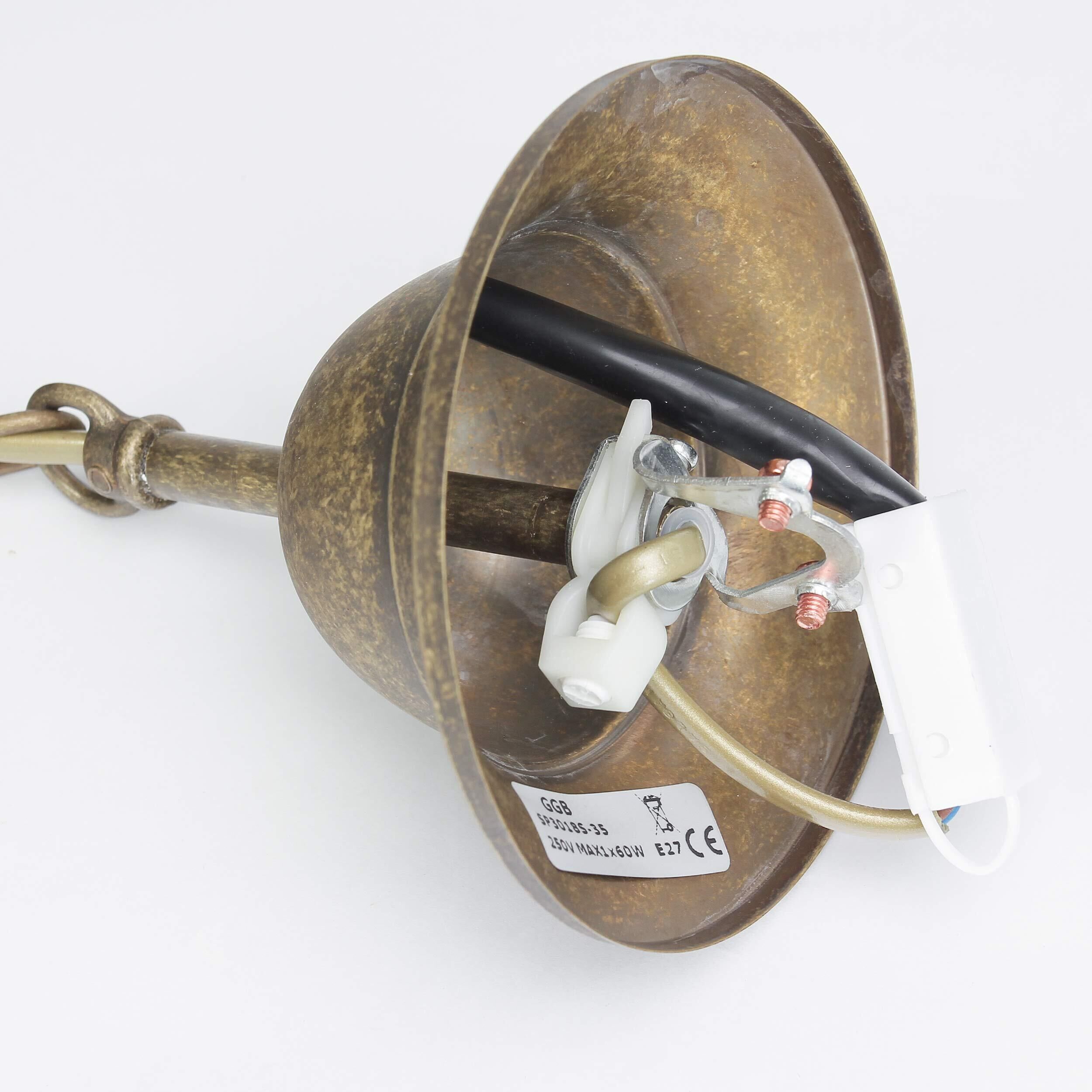 Pendelleuchte Bronze Antik Groß Handarbeit