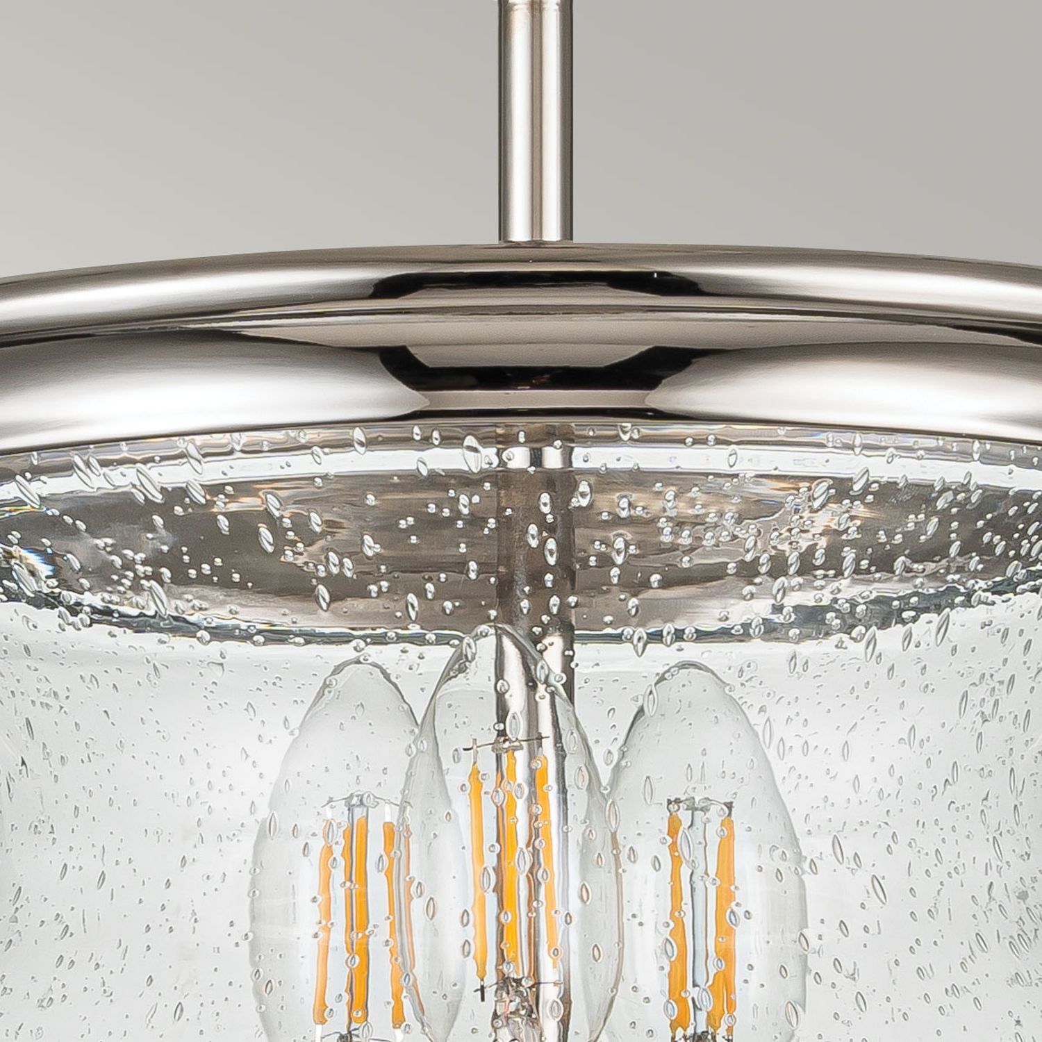 Deckenlampe Metall Glas Ø 25,4 cm H: max. 1,4 m verstellbar