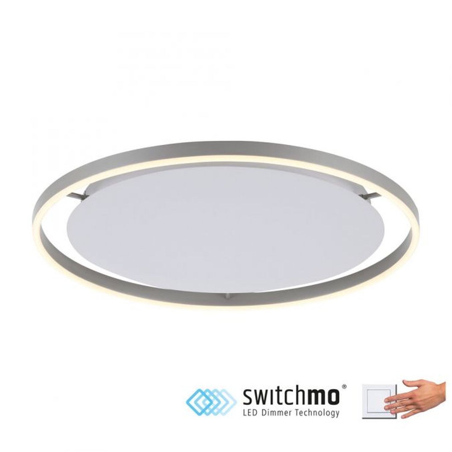 LED Deckenlampe dimmbar Aluminium Ø58,5 cm 3650 lm 28 W