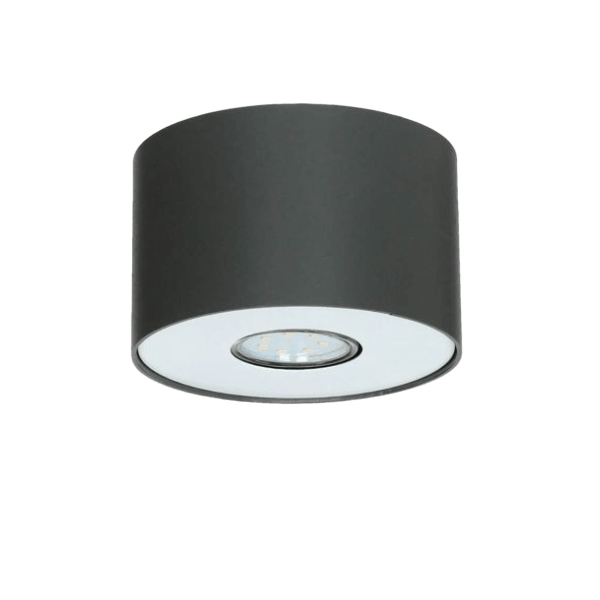 Deckenleuchte, LED, schwarz, Rund, Spotlight