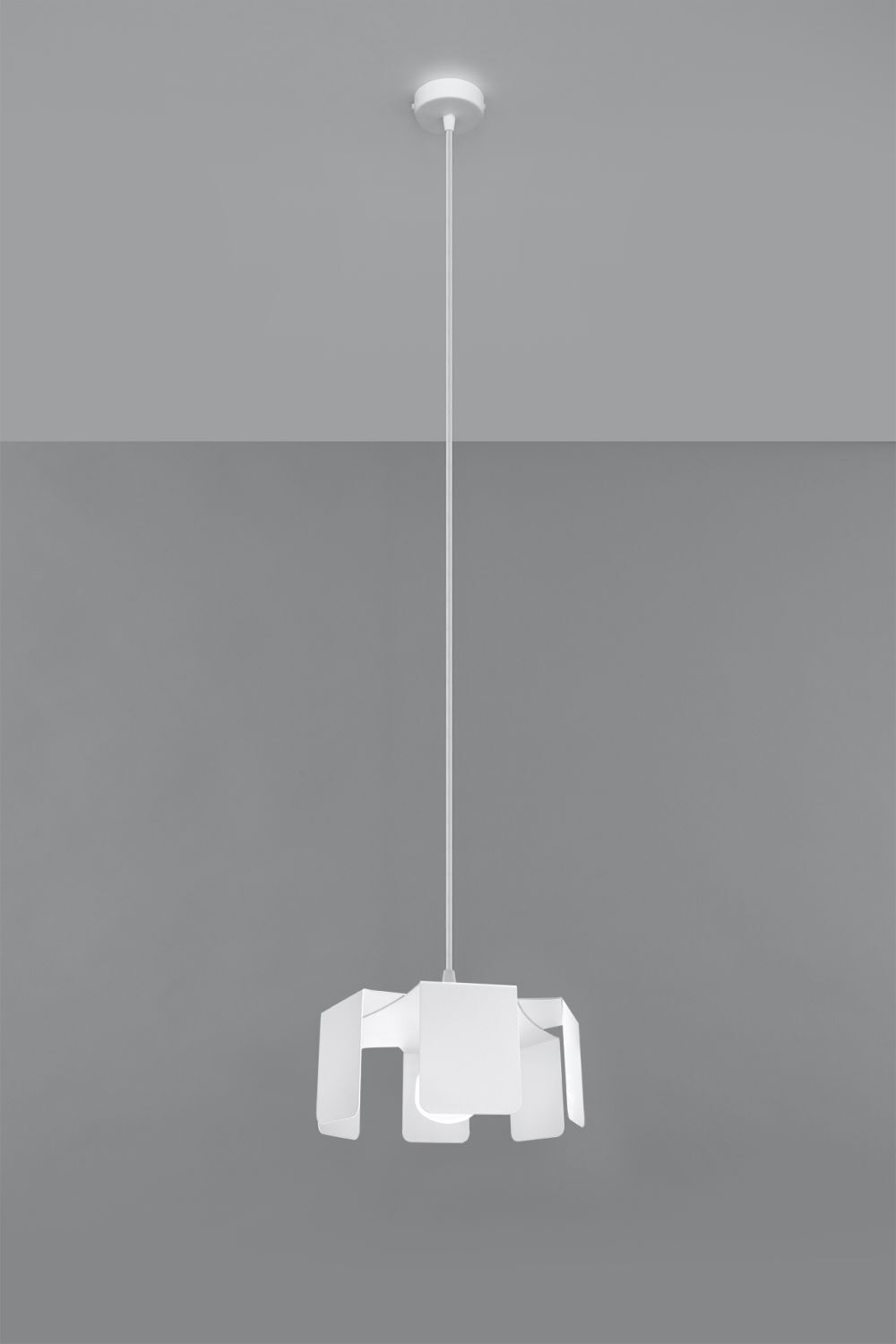 Hängelampe Metall Weiß Ø25cm Modern E27 Pendelleuchte
