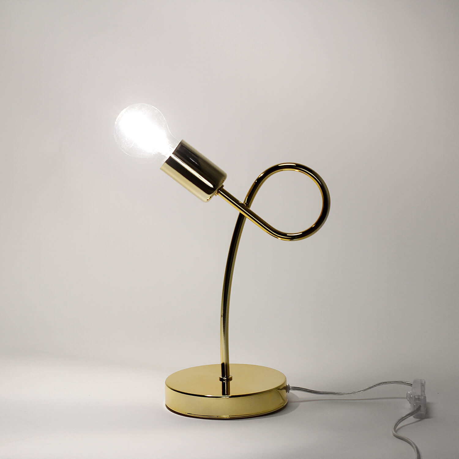 Tischlampe in Gold H:32cm Metall Modern MADALYNN