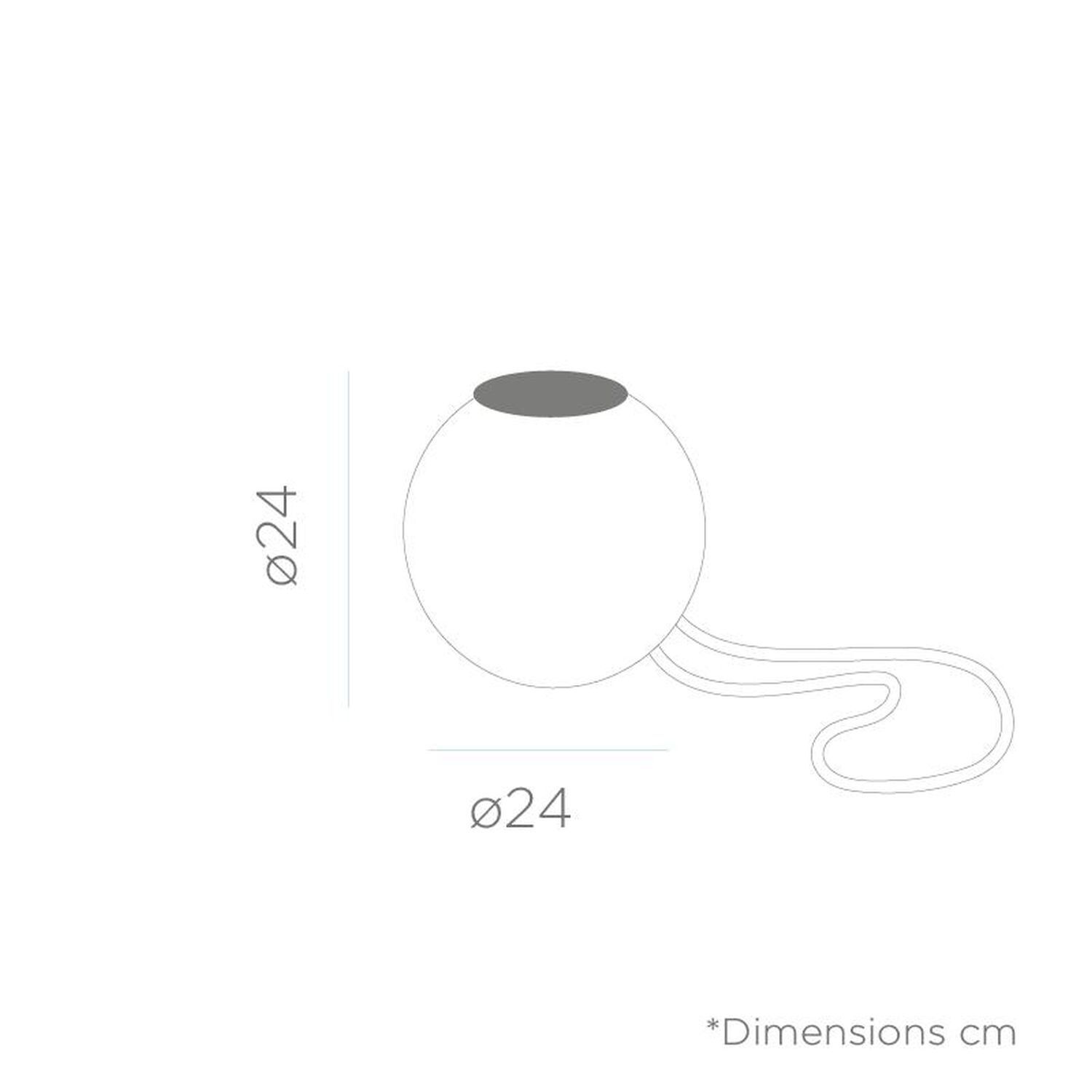 LED Pendelleuchte Kugel dimmbar RGBW IP65 Ø 24 cm Outdoor Besteck