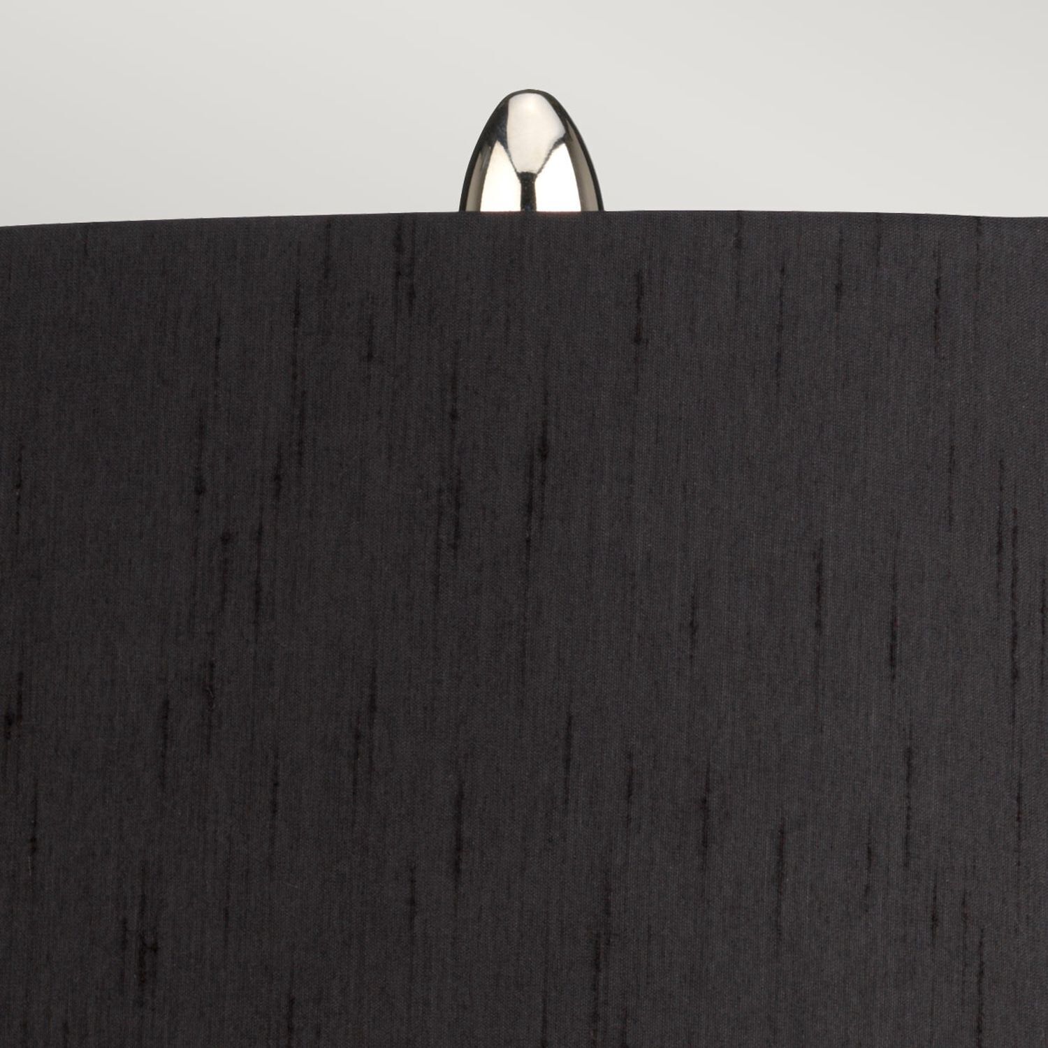 Tischleuchte Schwarz Silber 56,2 cm hoch E27 Keramik Stoff Tasche, Zubehör, Handtasche