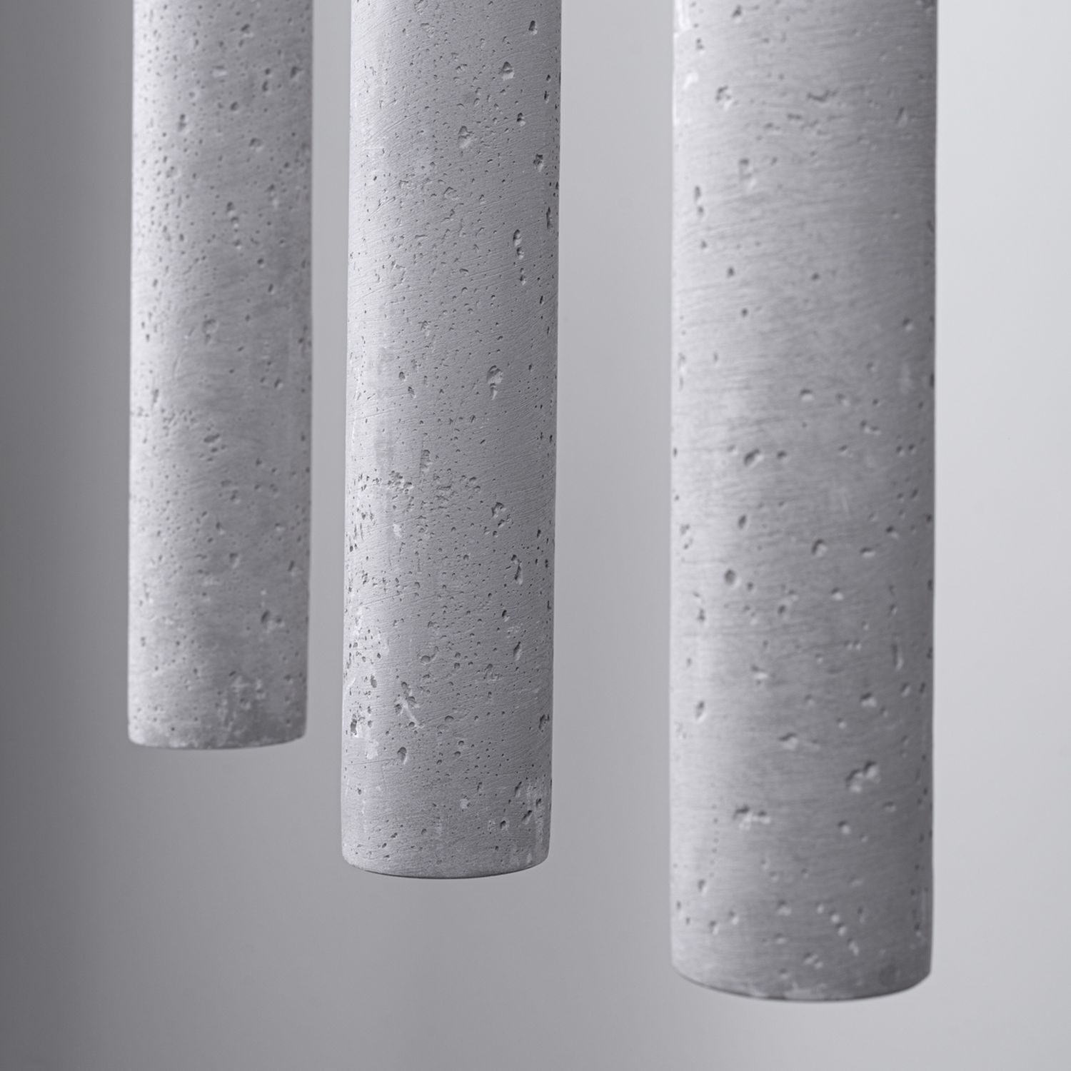 Beton, hellgrau, struktur, zylindrisch, hängende lampe