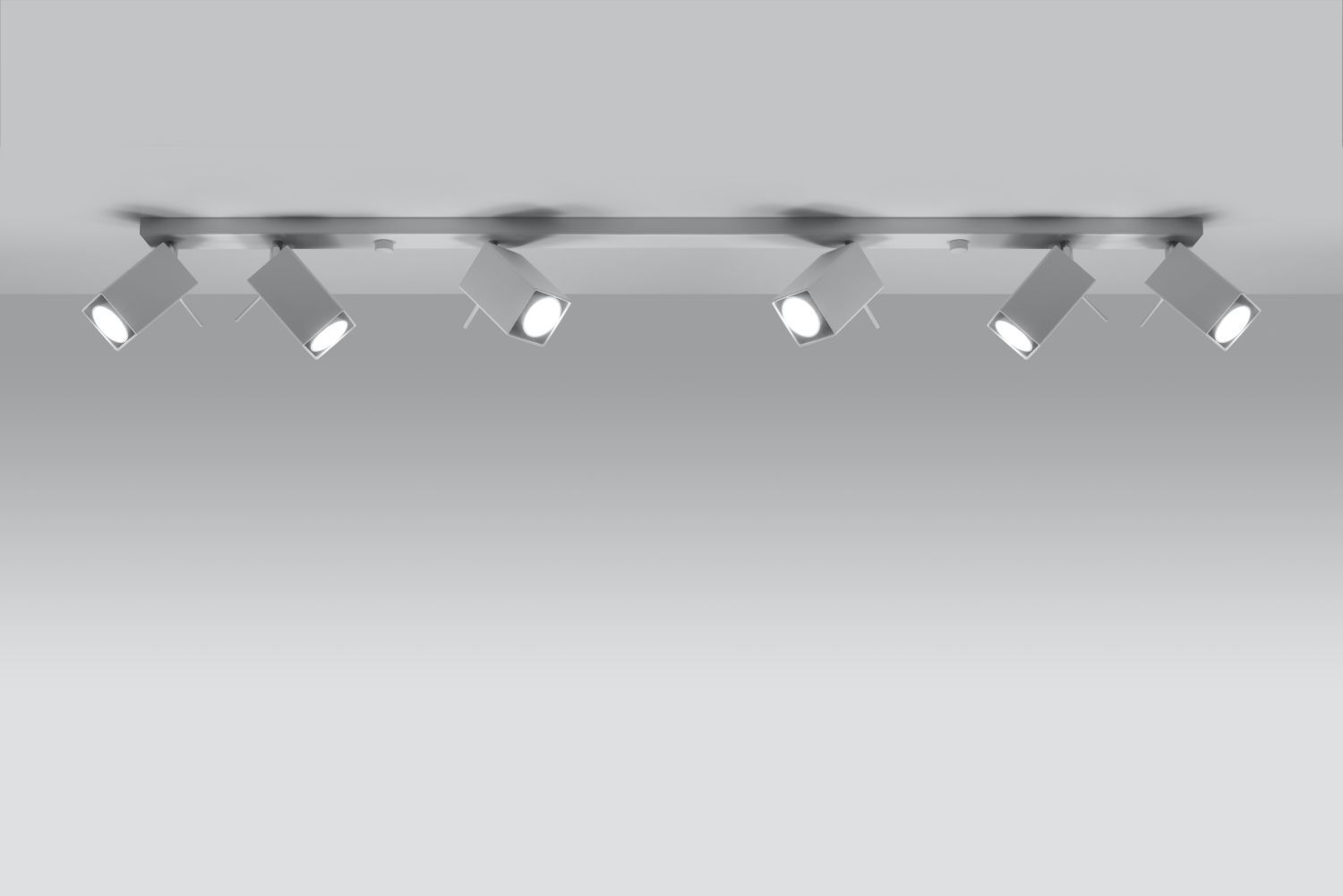Weißer Deckenstrahler FALERIA 120 cm lang 6x GU10