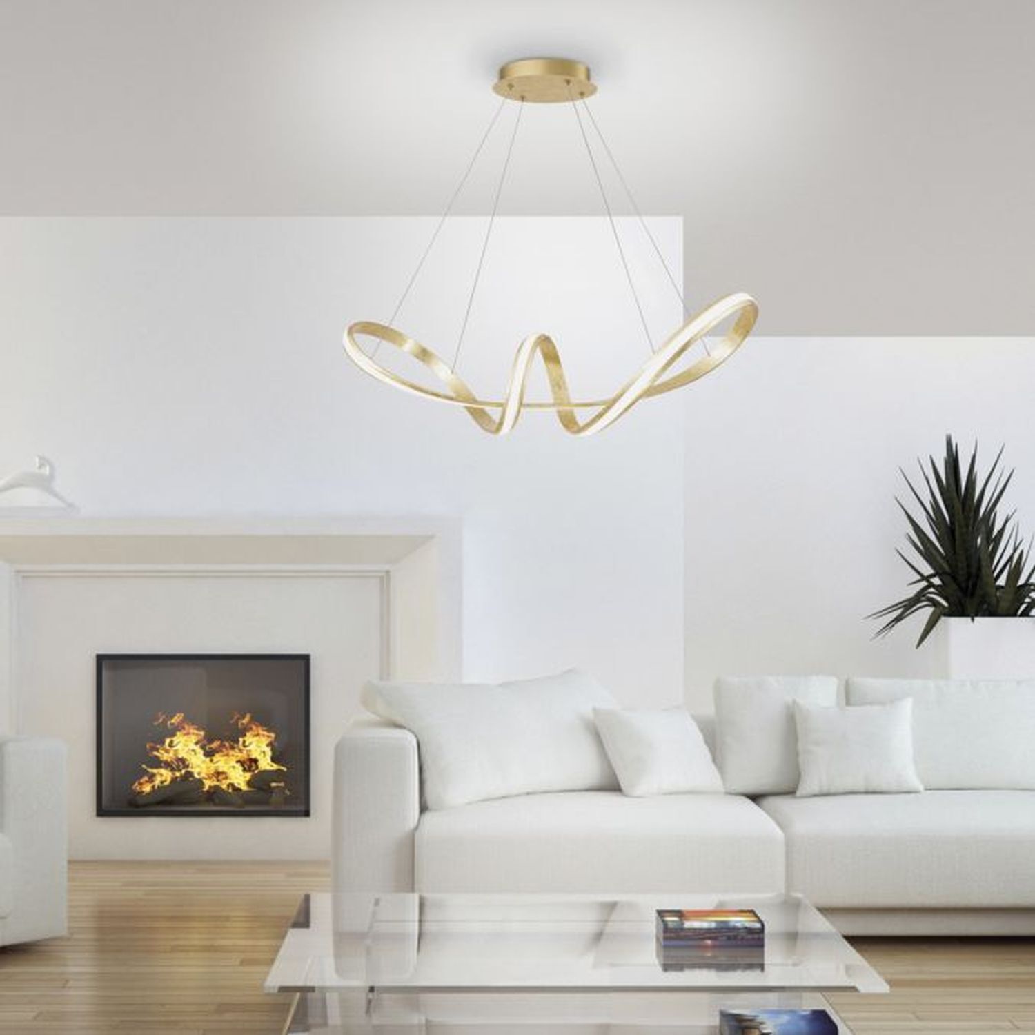 Leuchter, Lampe, Kamin, Wohnzimmer, Dekoration Ihres Zuhauses