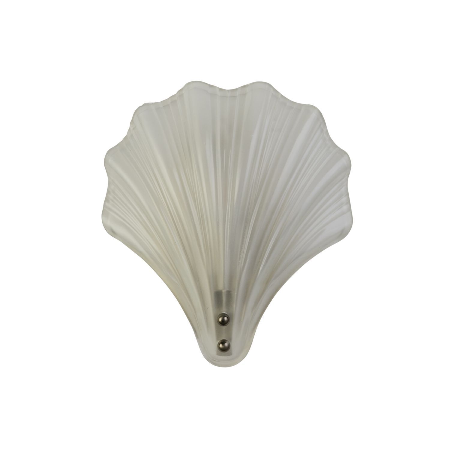 Dekorative Wandlampe Metall Glas T:11 cm IP44 in Silber