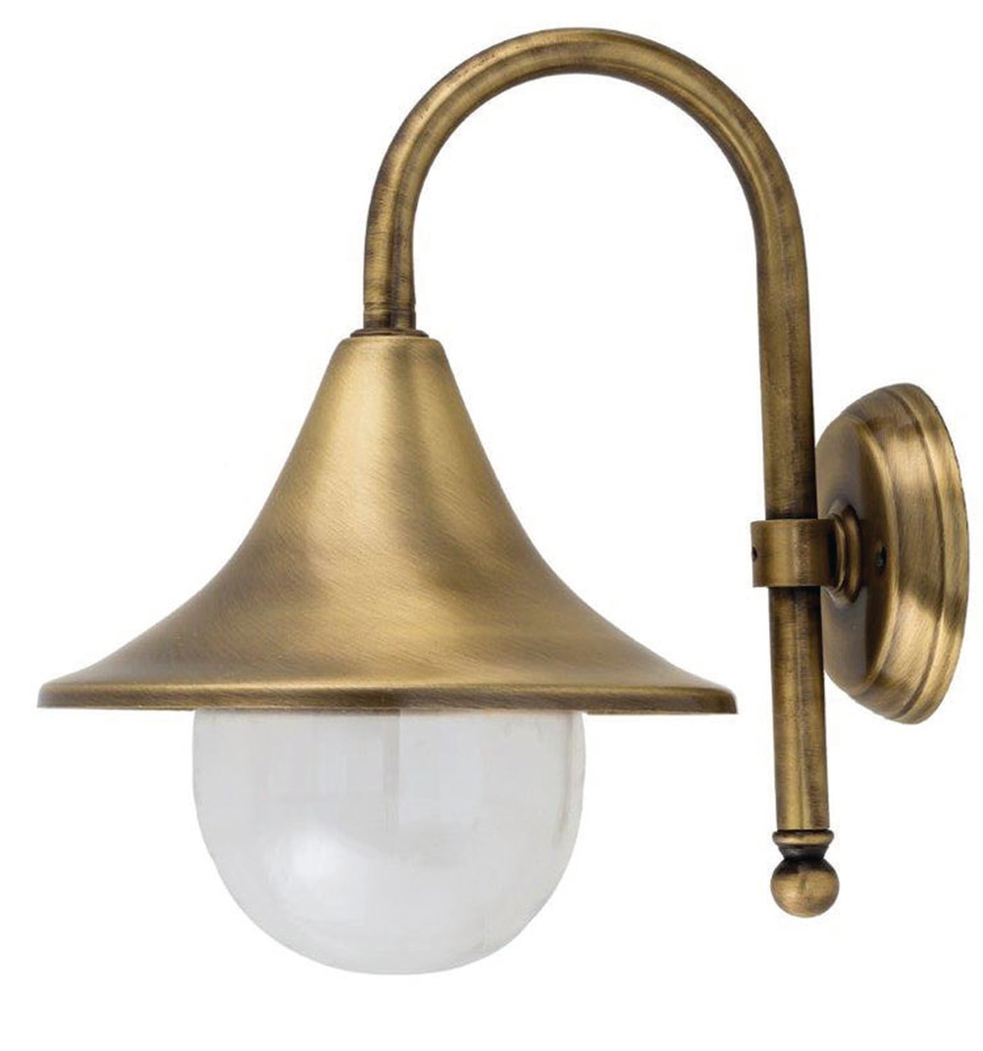 Wandlampe Außen Messing Haus Hof Maritim IP23