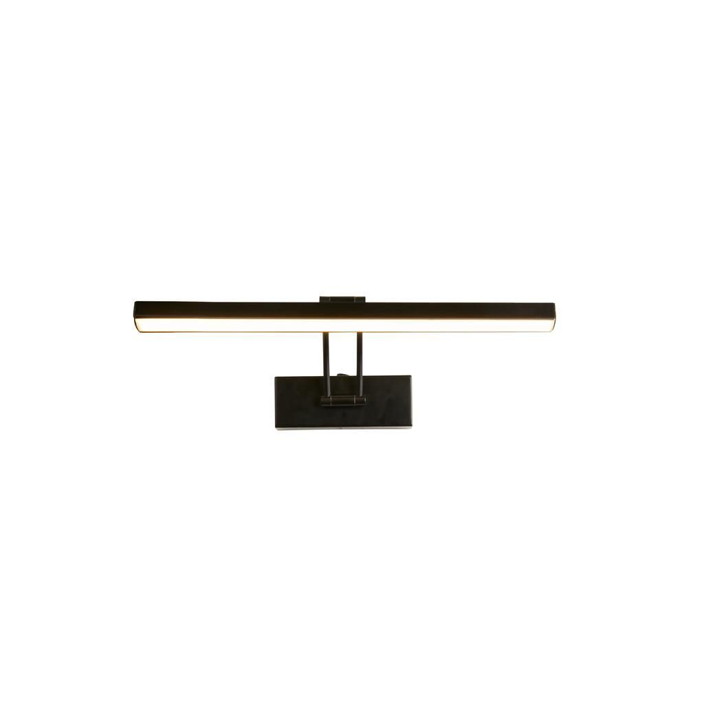 LED Bilderlampe Schwarz Aluminium verstellbar 3000 K