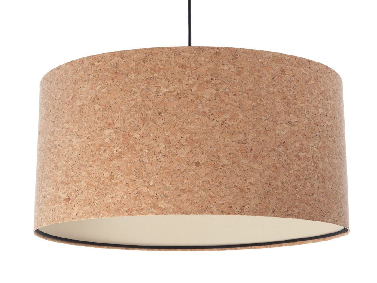 Hängeleuchte Esszimmer Natur Schwarz Kork Ø 40 cm E27 Modern