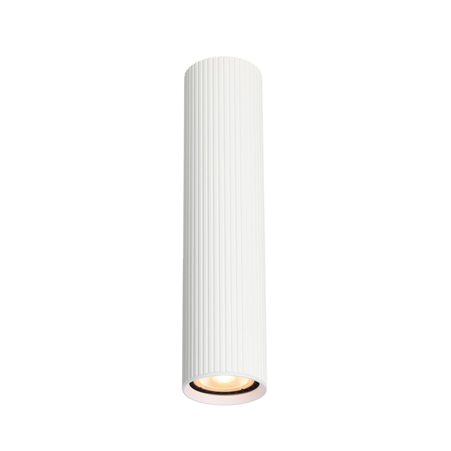 Aufputz Deckenspot Weiß Metall GU10 Ø 5,5 cm H: 24 cm klein