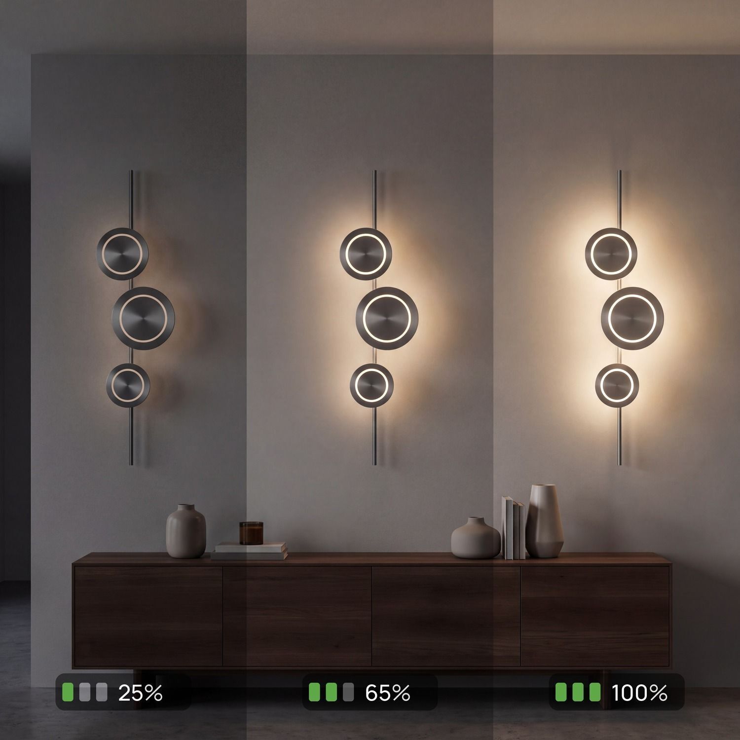 Wandlampe, Hängelampe, Rundlampen, LED, warme Beleuchtung