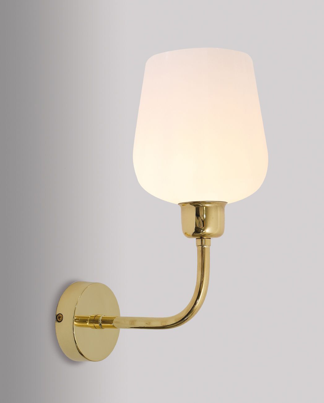 Premium Wandleuchte TALIS Bronze hell Echt-Messing Lampe