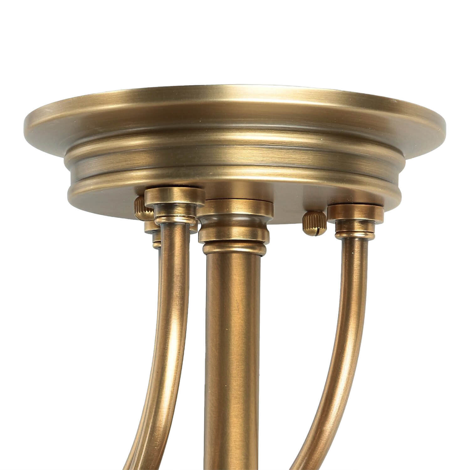 Deckenleuchte ASPERO Messing Creme 4xE27 Lampe Bronze, Deckenleuchte