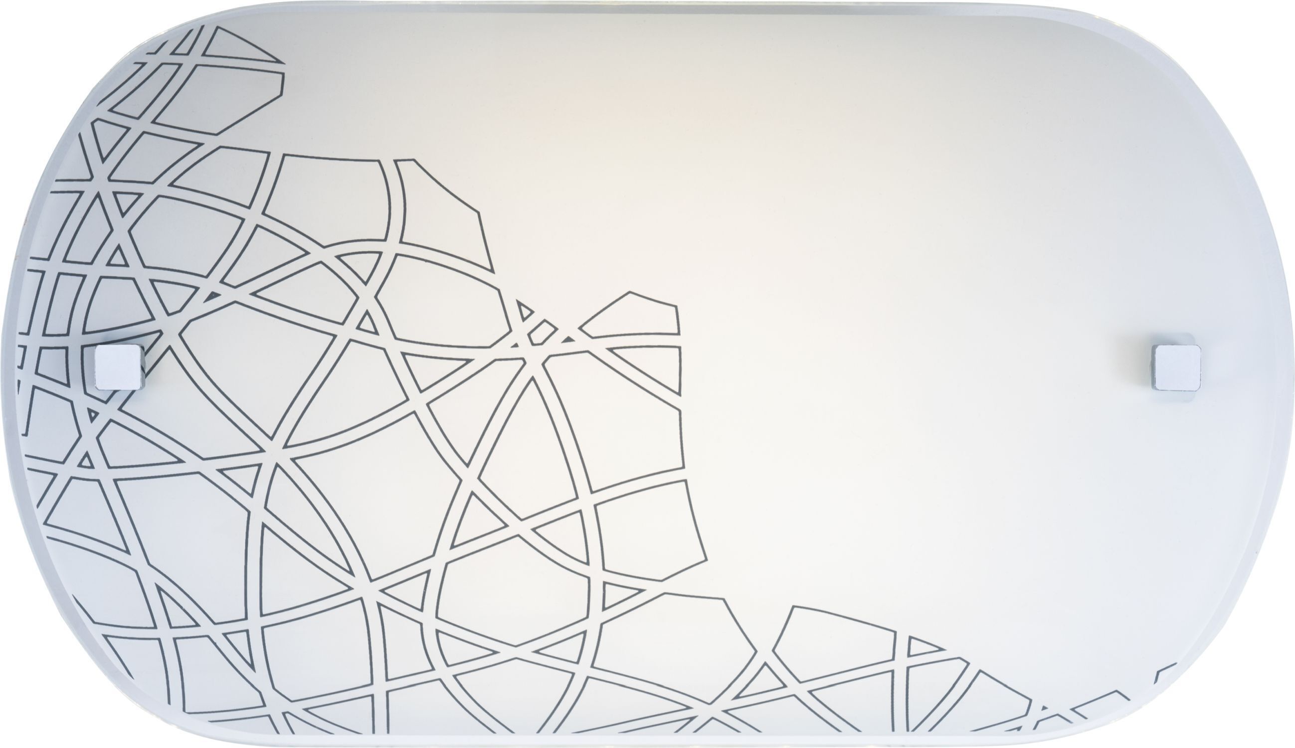 LED Deckenlampe Glas L: 33 cm klein 4000 K Weiß Chrom Computerausrüstung, Elektronik, Hardware, Bildschirm