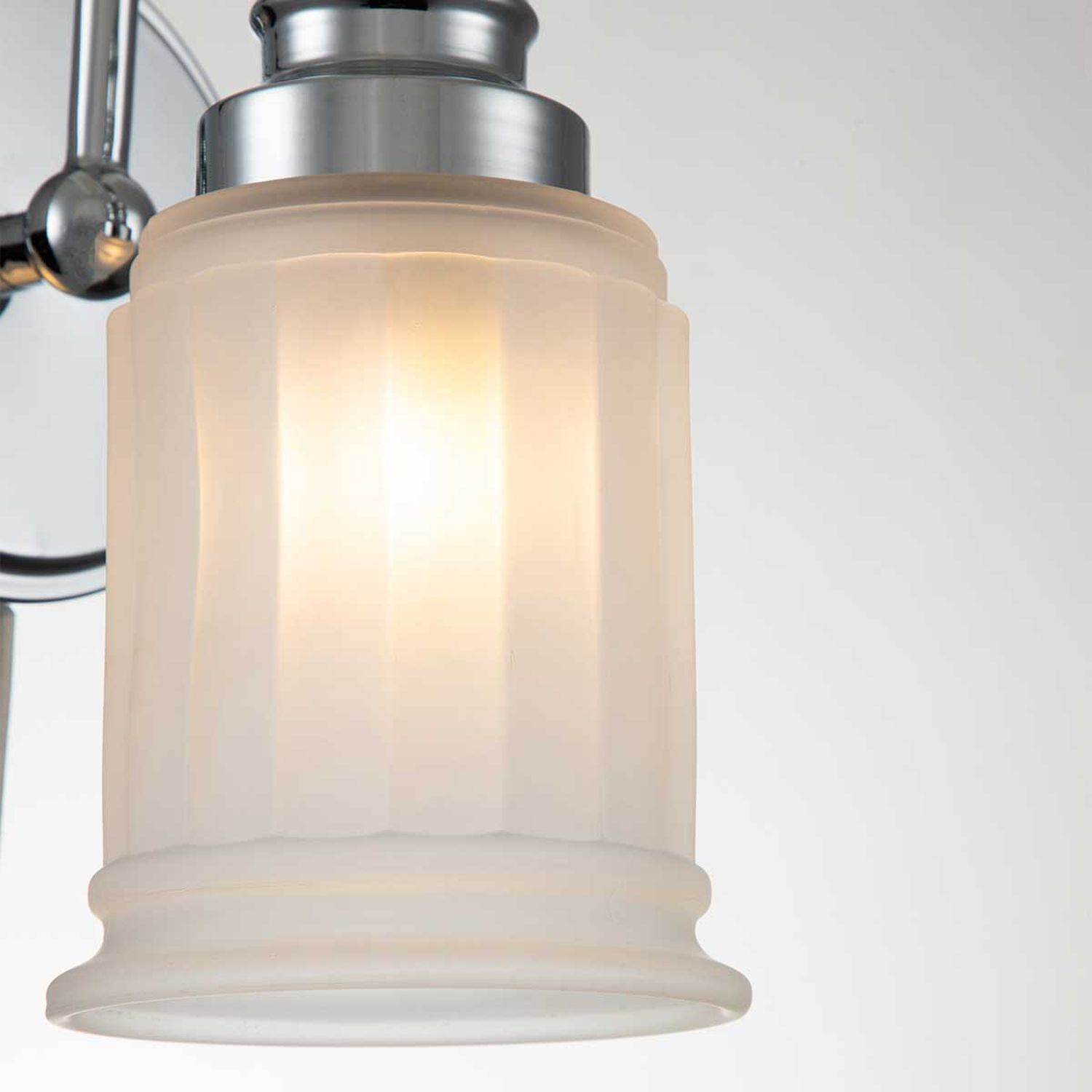 Badleuchte Metall Glas H: 23,7 cm IP44 G9 LED 3000 K