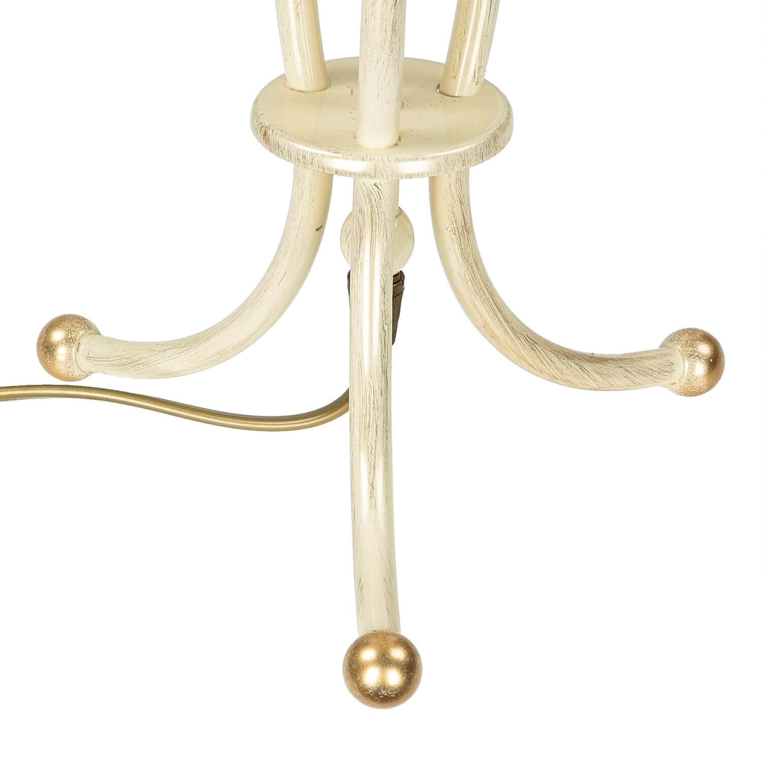 Tischleuchte CRINE Shabby Chic 42cm Blumen Moebel