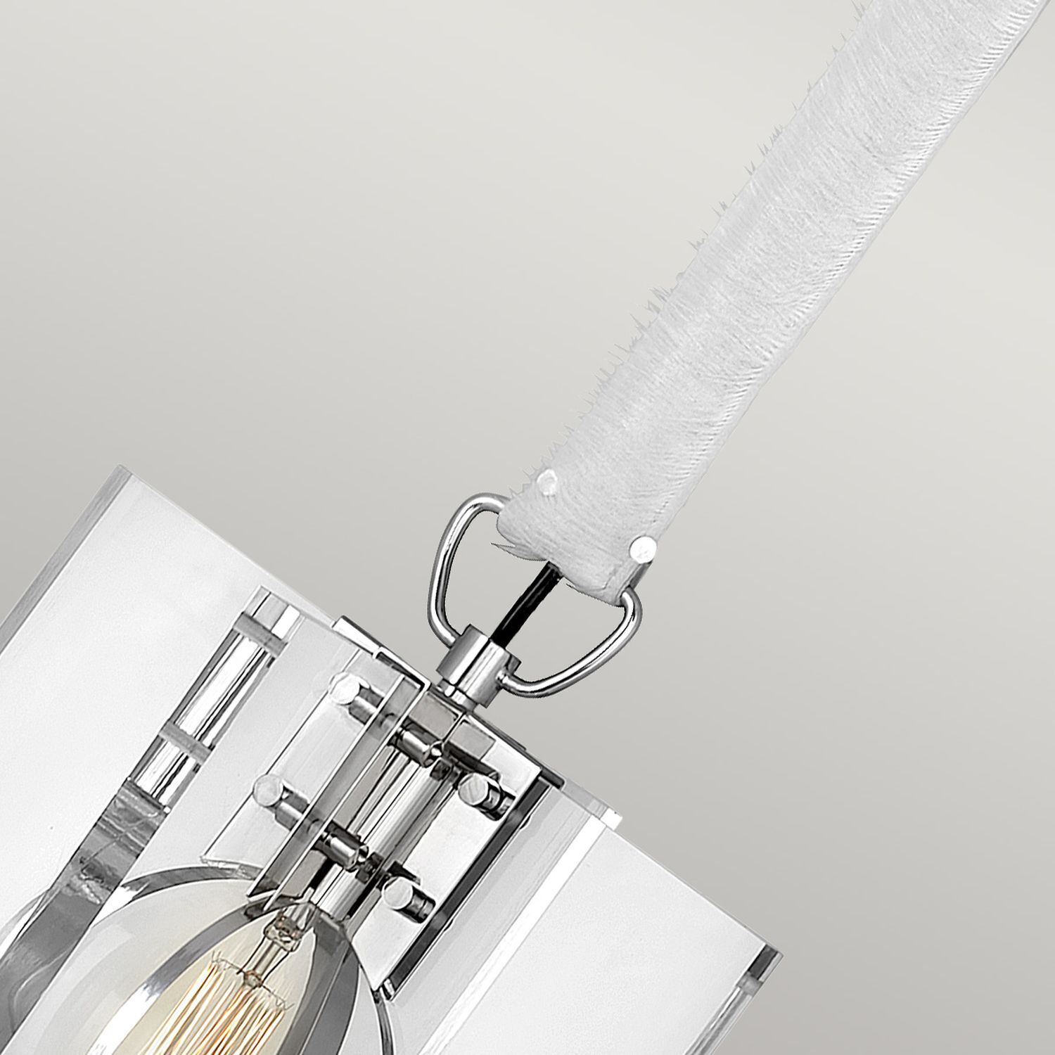 Hängelampe eckig 26 cm breit H: max. 151,3 cm E27